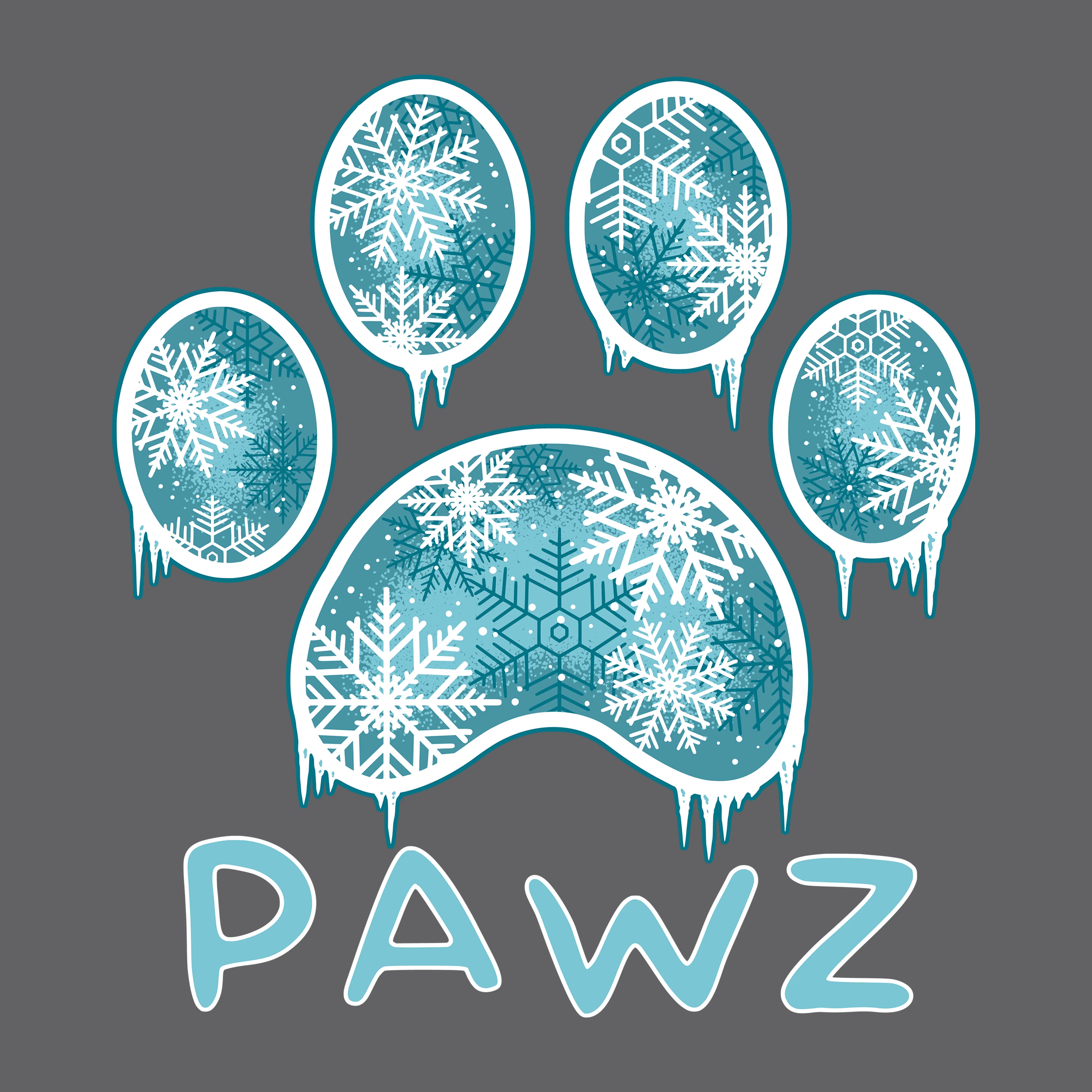 Snowflake (Adult Long Sleeve) sold by PAWZ product image thumbnail 2