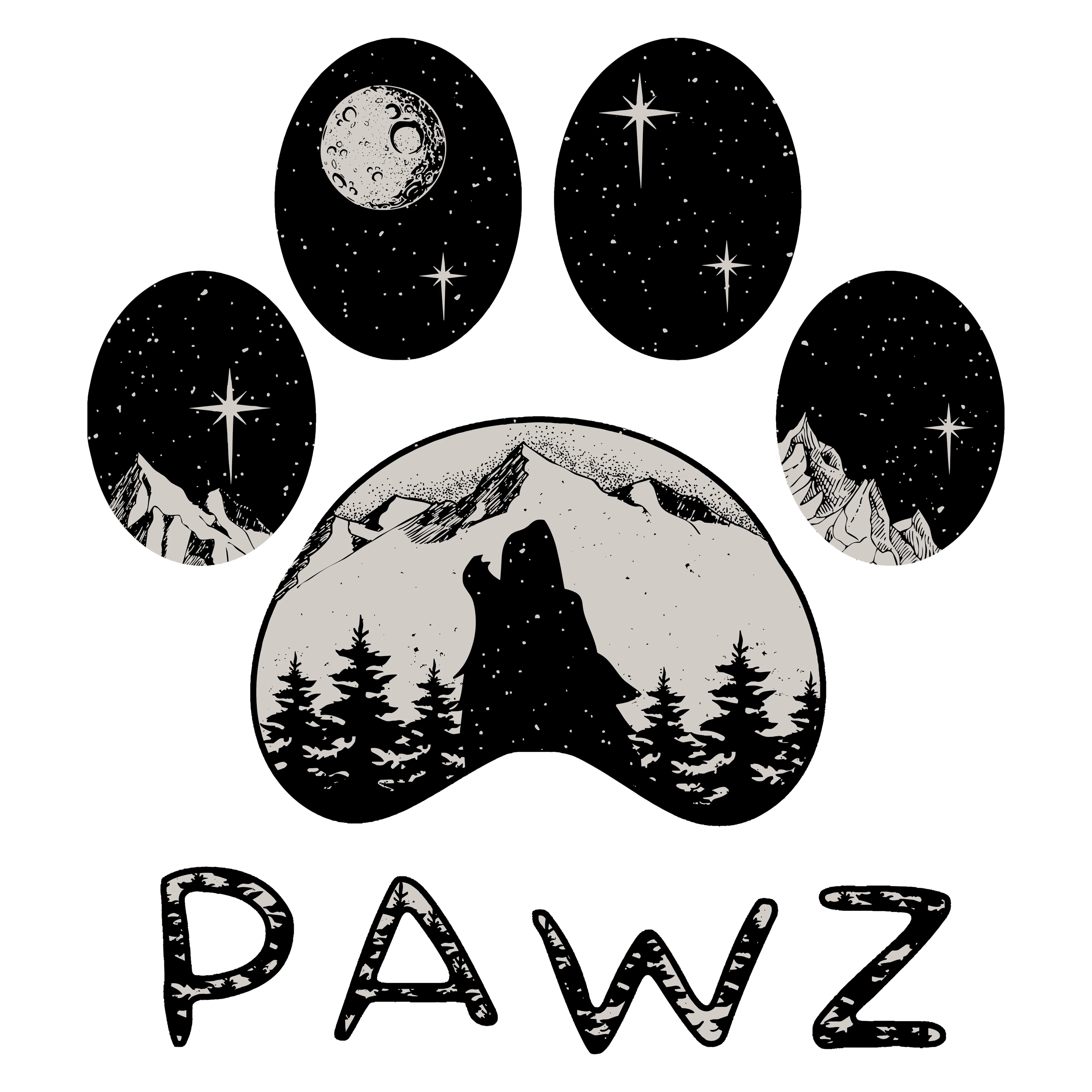 Howl Paw (Adult Long Sleeve) sold by PAWZ product image thumbnail 3