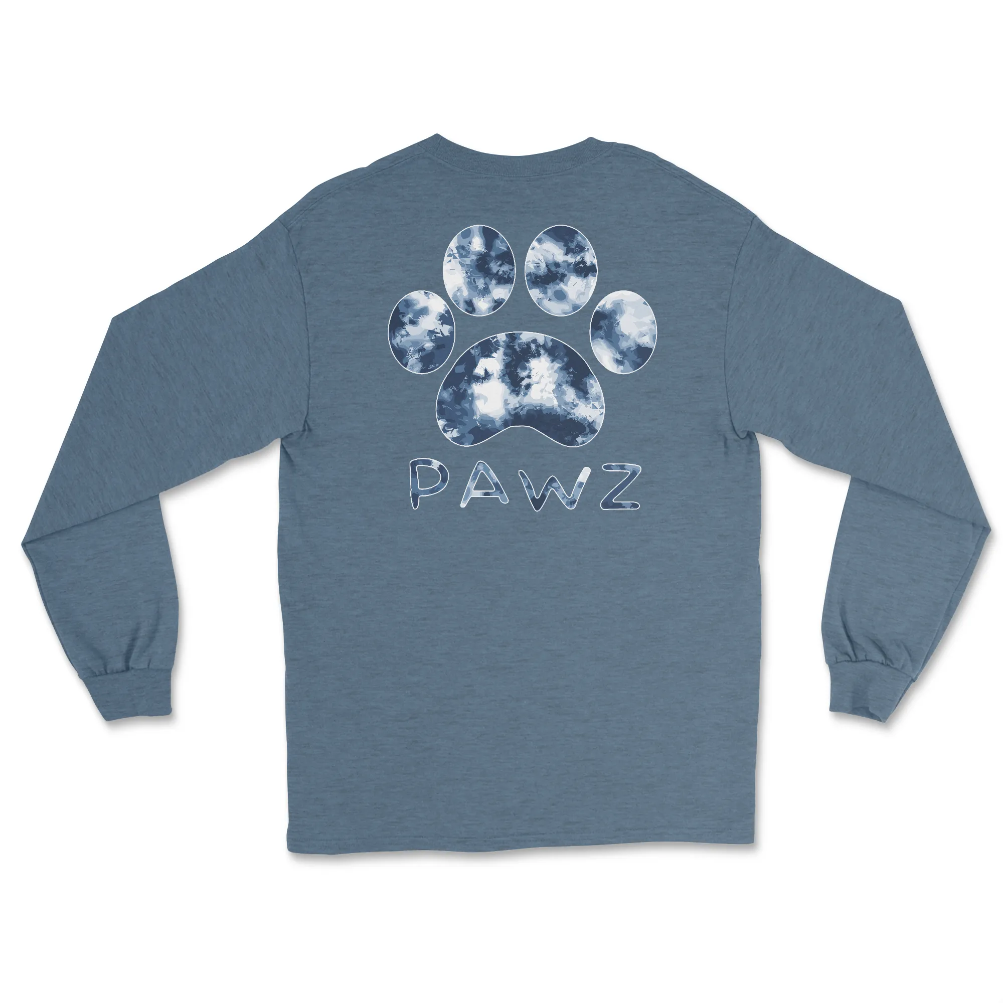 Blue Tie Dye (Adult Long Sleeve) sold by PAWZ