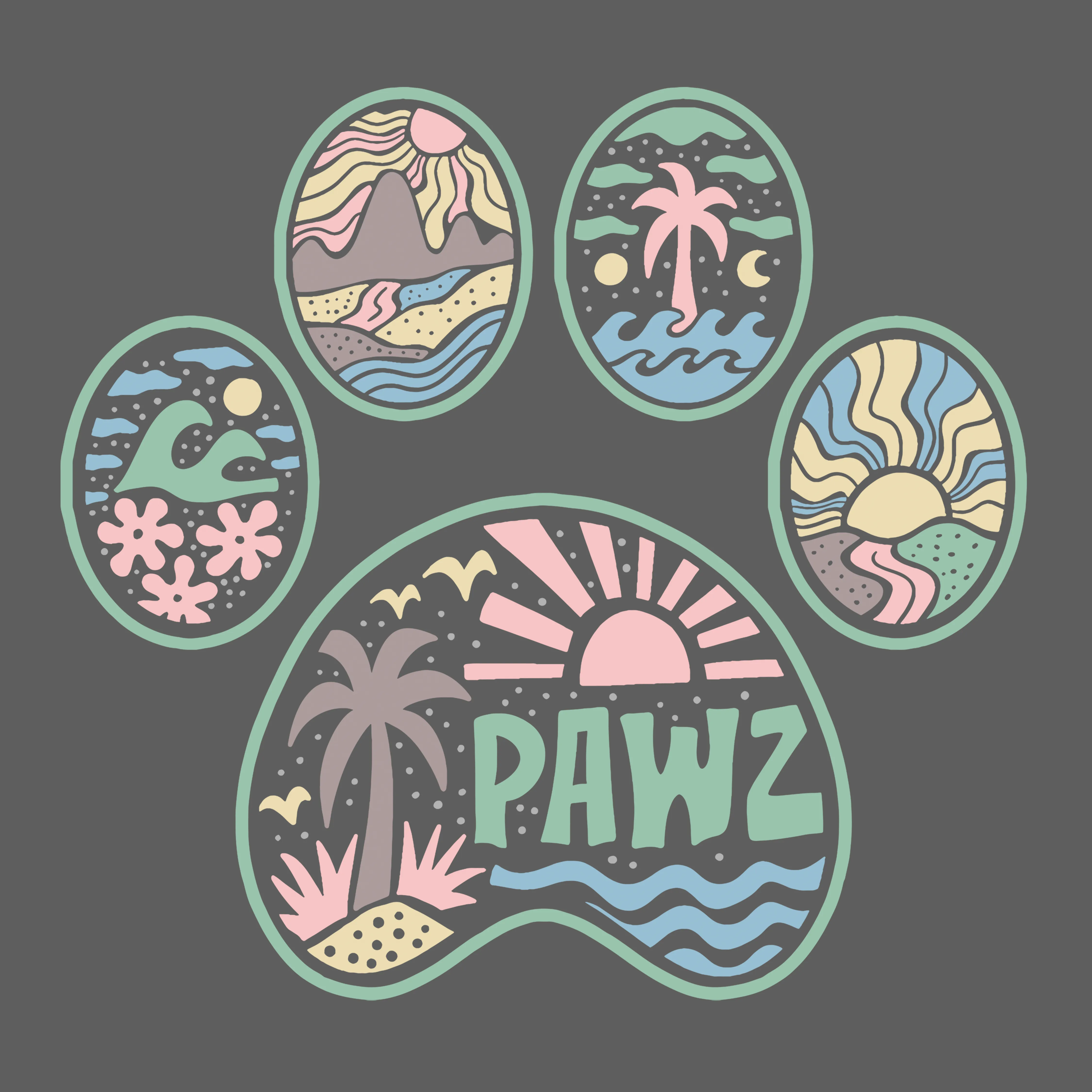 Beach Sunrise (Adult Long Sleeve) sold by PAWZ product image thumbnail 3