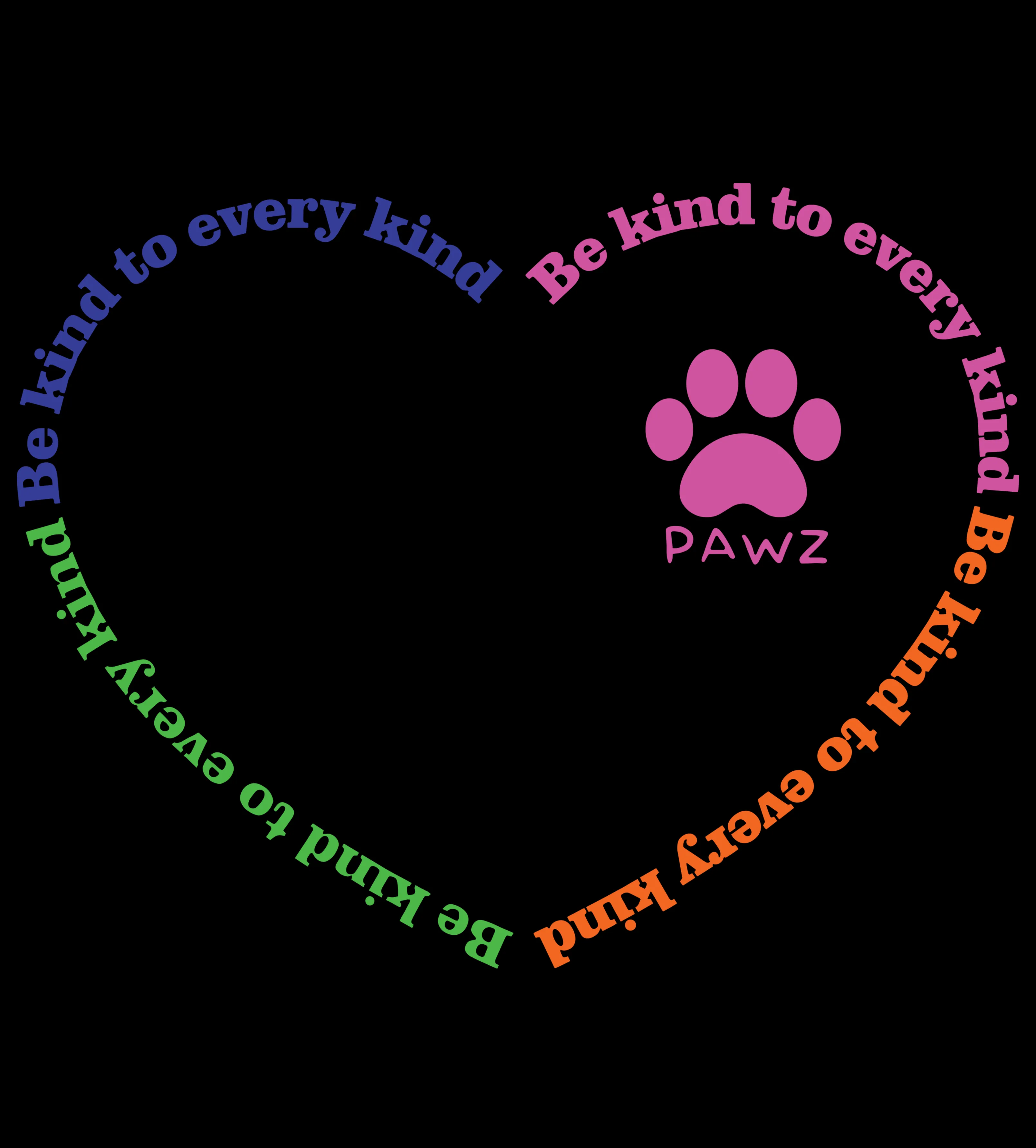 Be Kind (Adult Long Sleeve) sold by PAWZ product image thumbnail 3