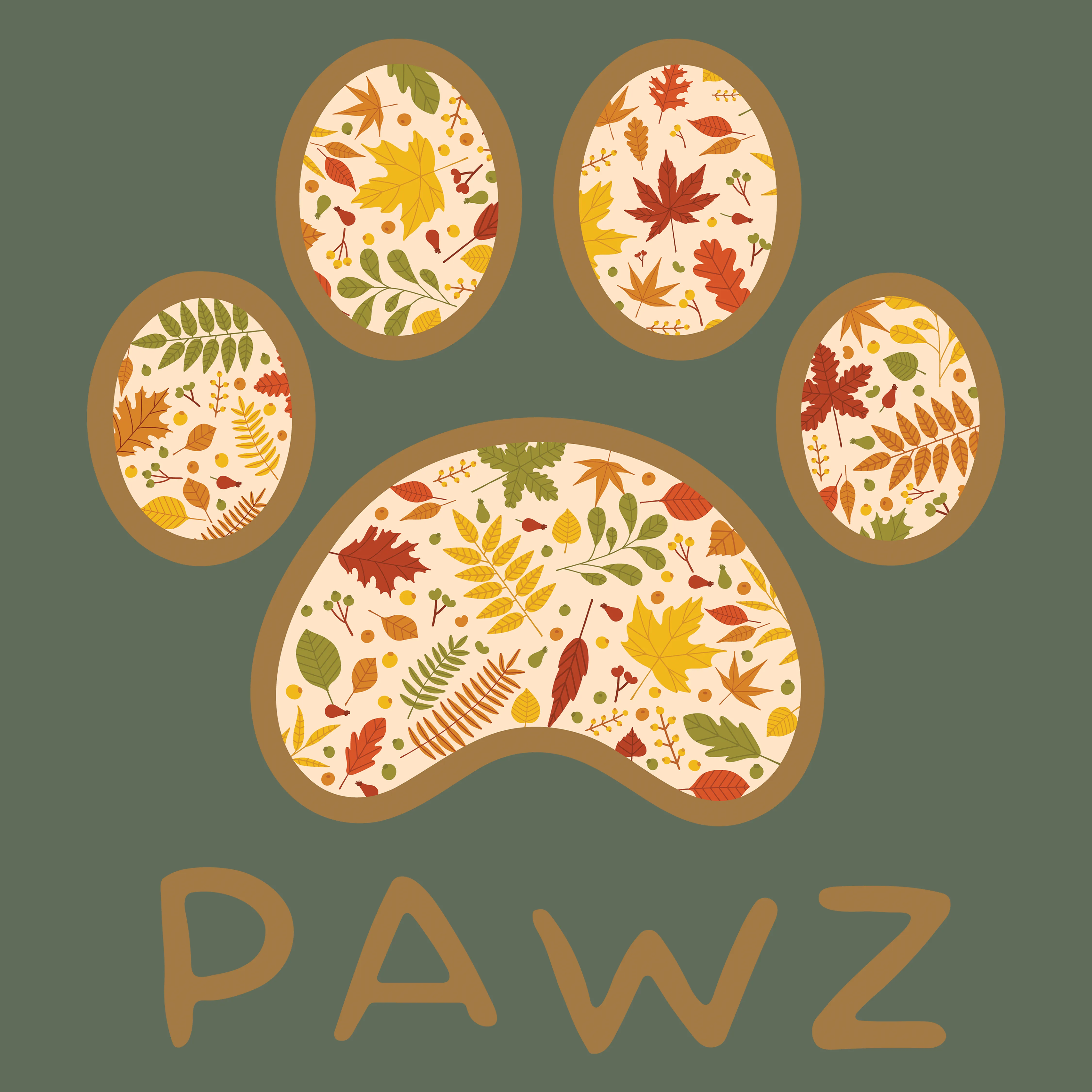 Autumn Leaves (Adult Long Sleeve) sold by PAWZ product image thumbnail 3