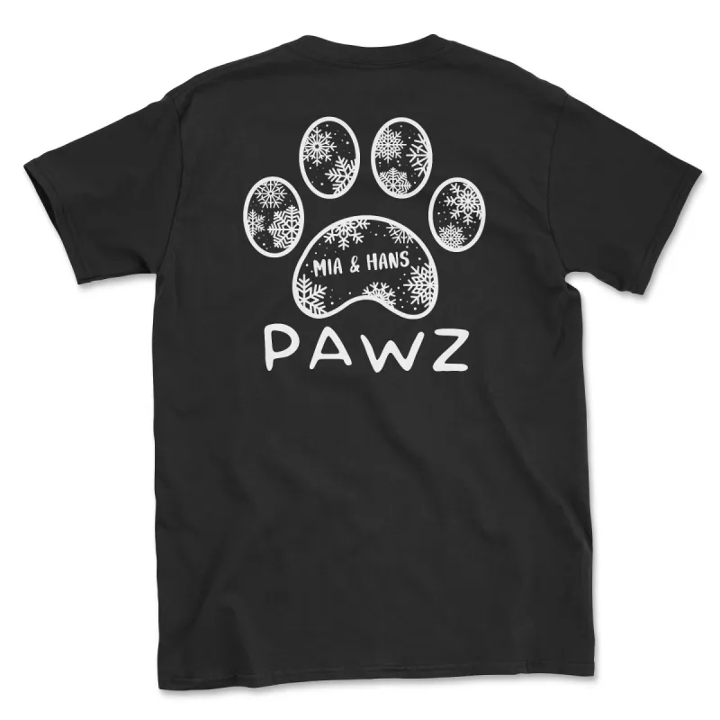 Mia & Hans Snowflake (Adult Short Sleeve T-Shirt) sold by PAWZ