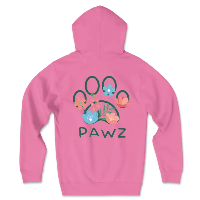 Flowers Paw (Adult Hoodie) sold by PAWZ
