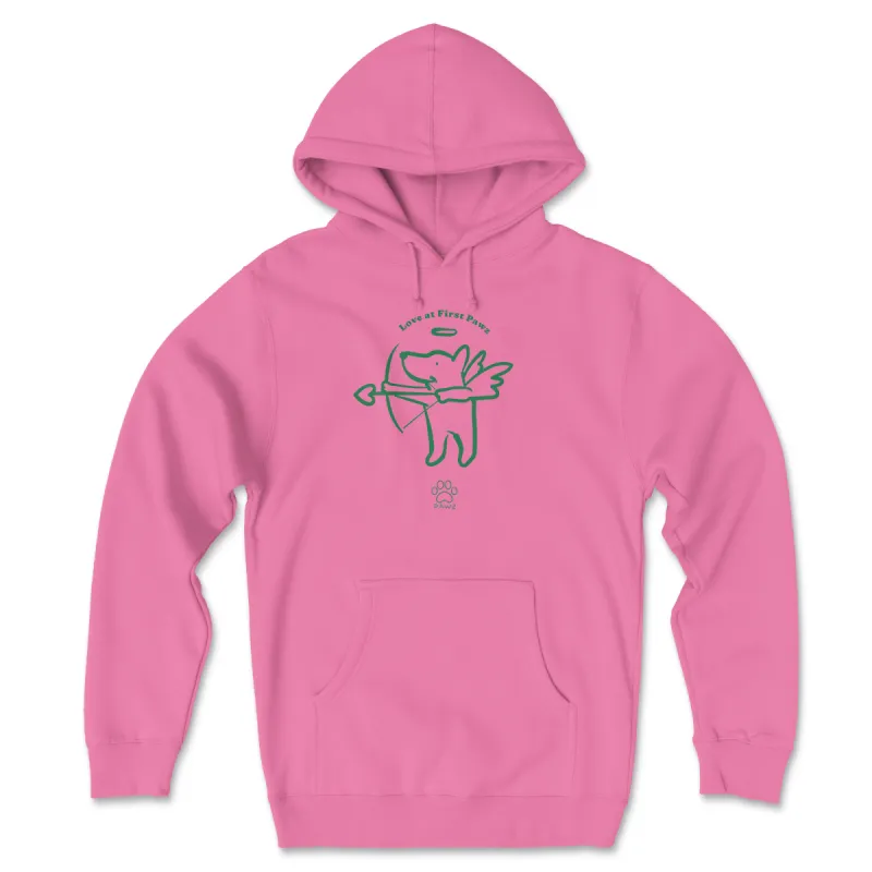 Cupid Pawz - Front Print (Adult Hoodie) sold by PAWZ