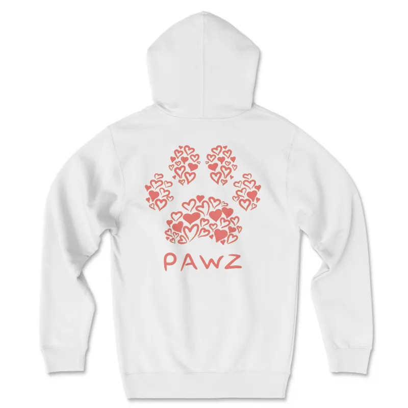 Paw Prints of Love (Adult Hoodie) sold by PAWZ