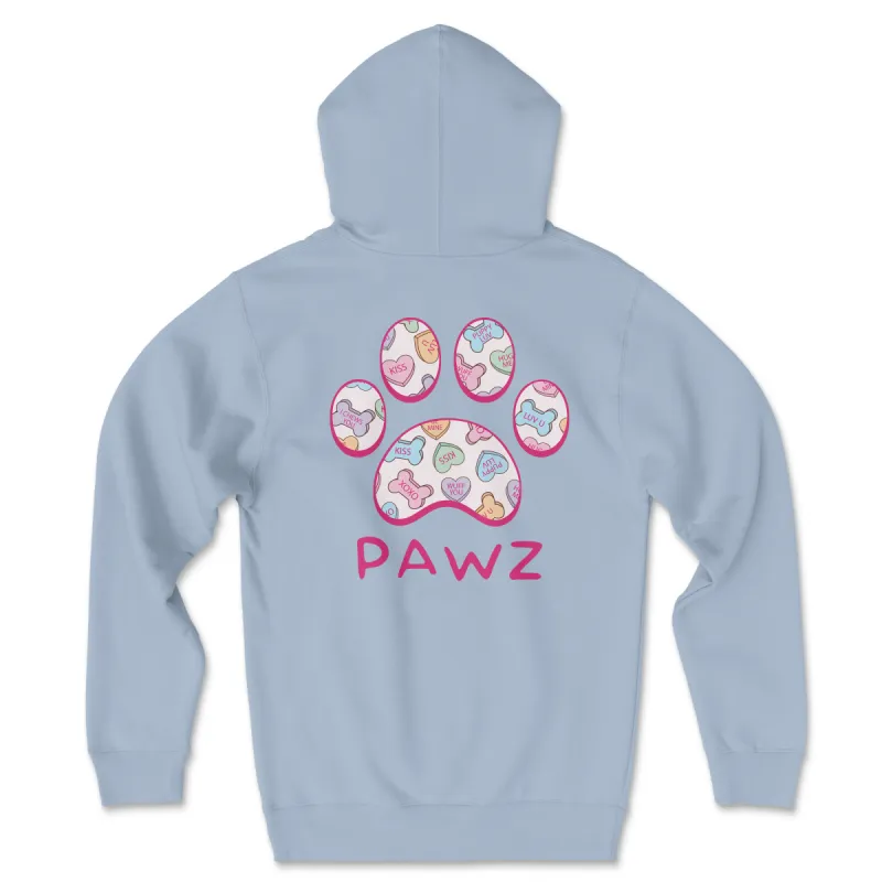 Candy Hearts (Adult Hoodie) sold by PAWZ