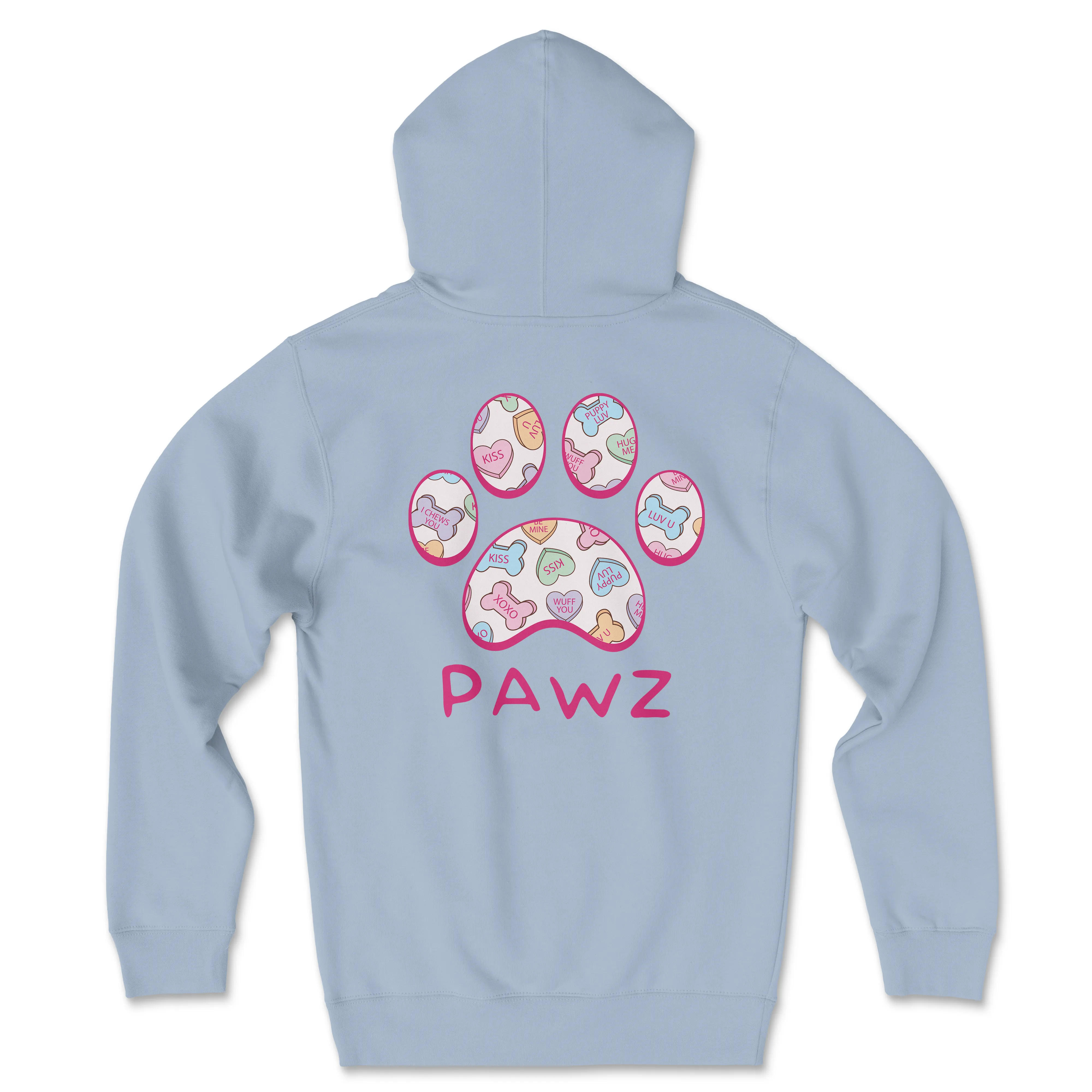 Candy Hearts (Adult Hoodie) sold by PAWZ