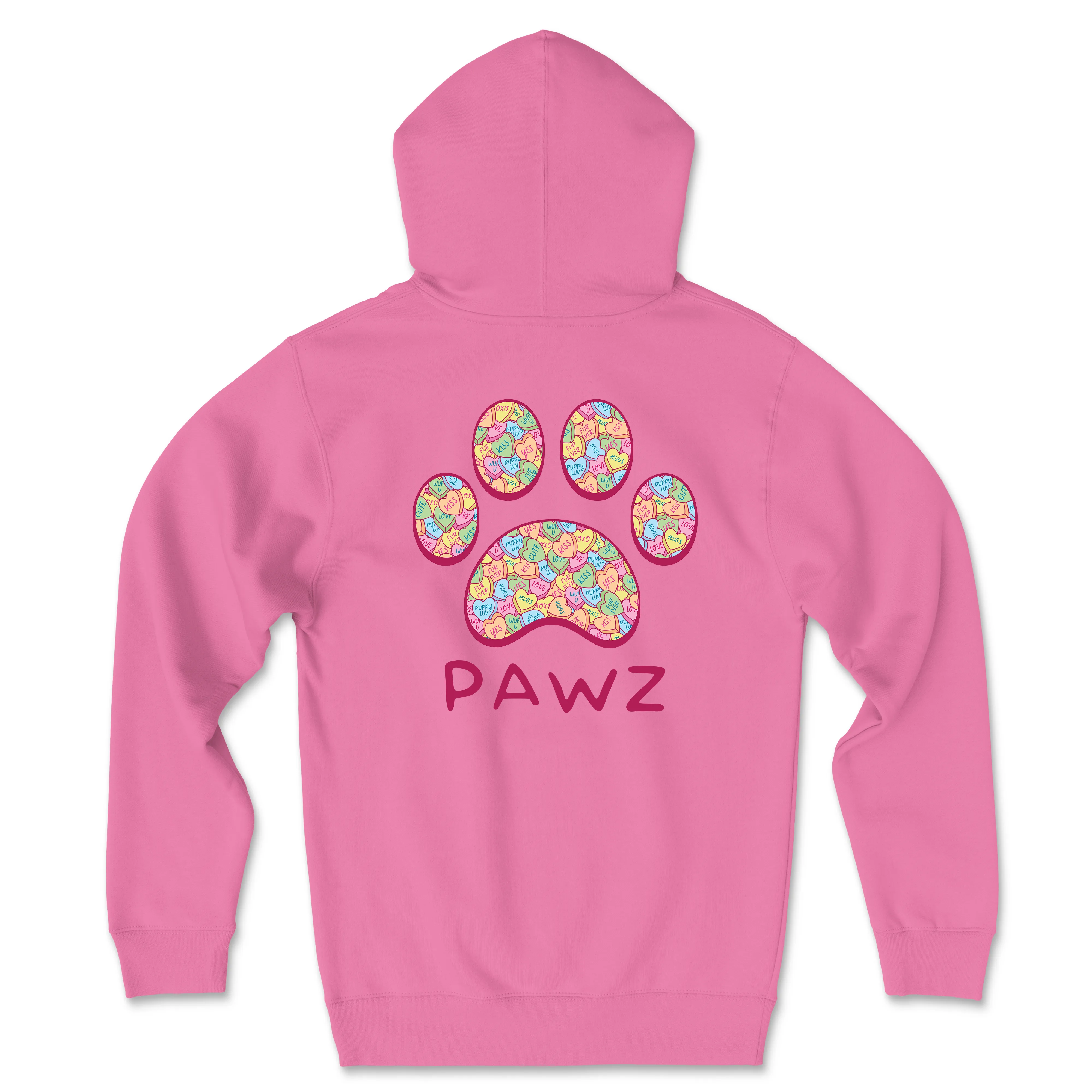 Sweet Hearts Paw (Adult Hoodie) sold by PAWZ