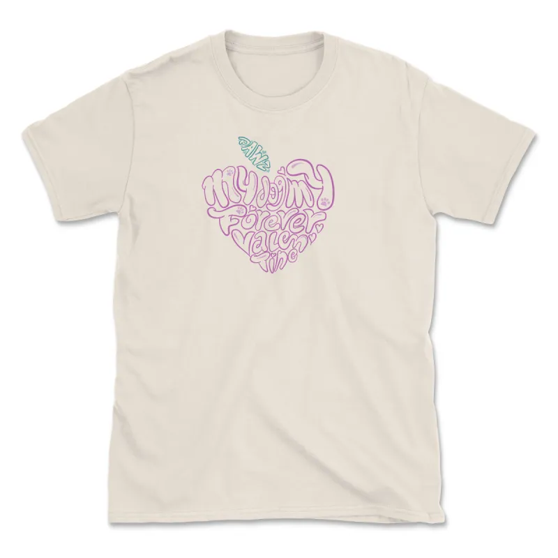 Forever Valentine - Front Print (Adult Short Sleeve T-Shirt) sold by PAWZ