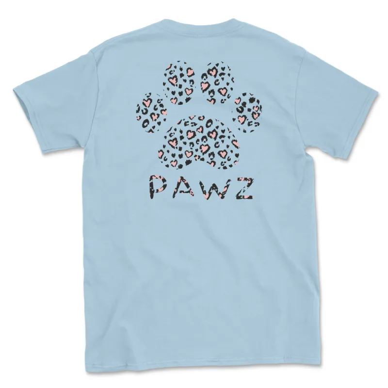Leopard Heart (Adult Short Sleeve T-Shirt) sold by PAWZ
