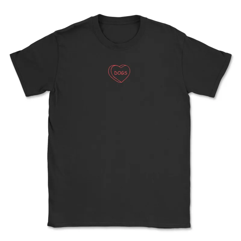 Dogs Heart - Front Print (Adult Short Sleeve T-Shirt) sold by PAWZ