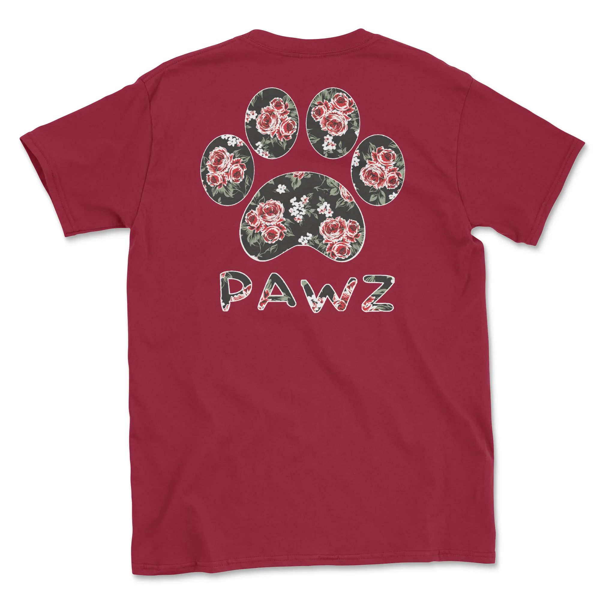 Rose Paw (Adult Short Sleeve T-Shirt) sold by PAWZ