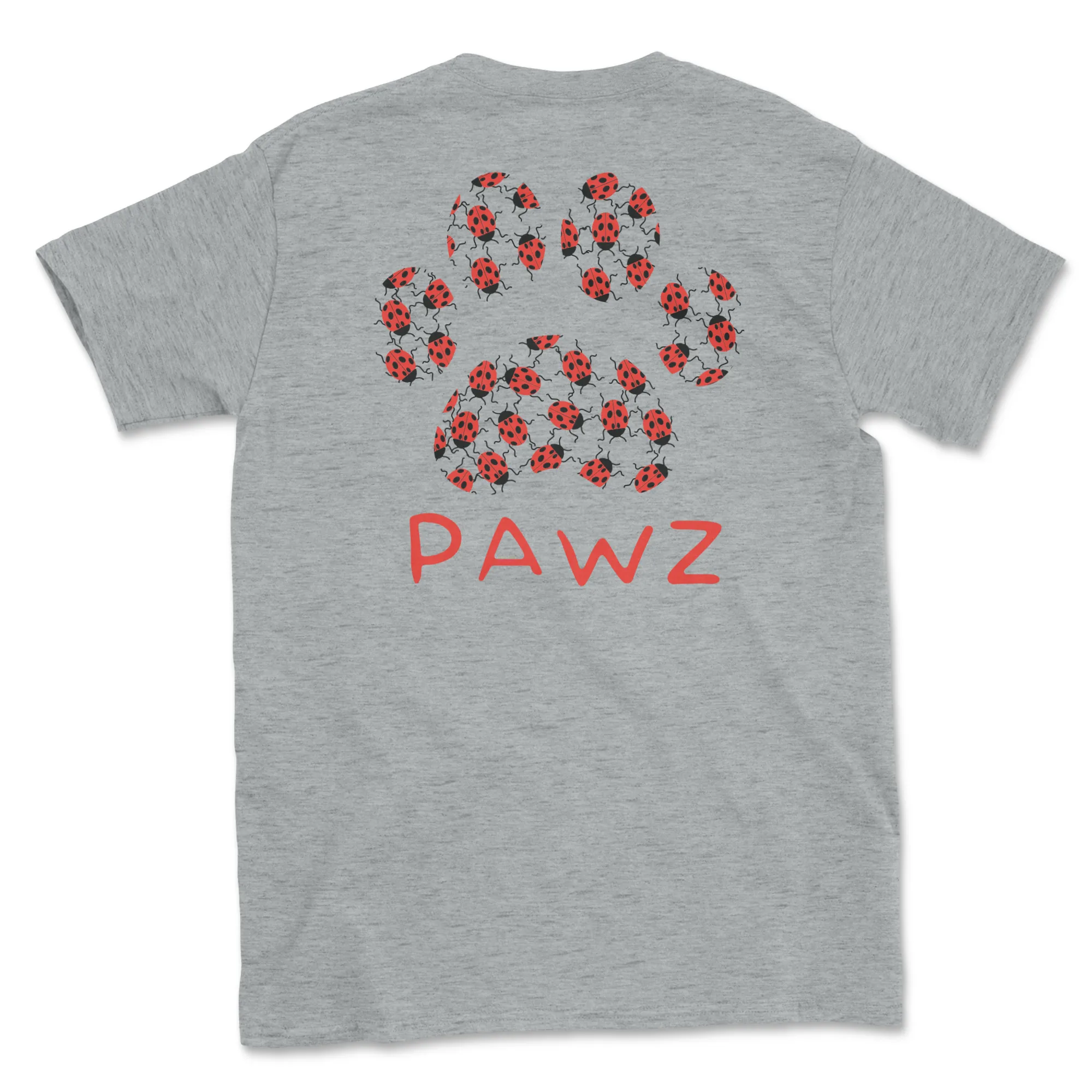 Lady Bug Paw (Adult Short Sleeve T-Shirt) sold by PAWZ