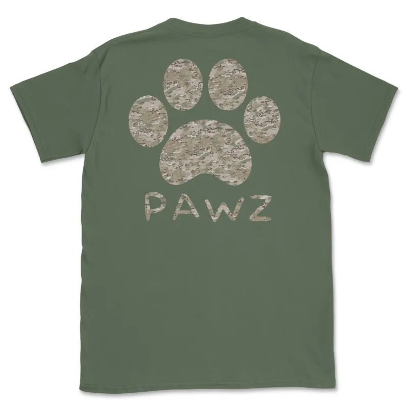 Army Camo (Adult Short Sleeve T-Shirt) sold by PAWZ