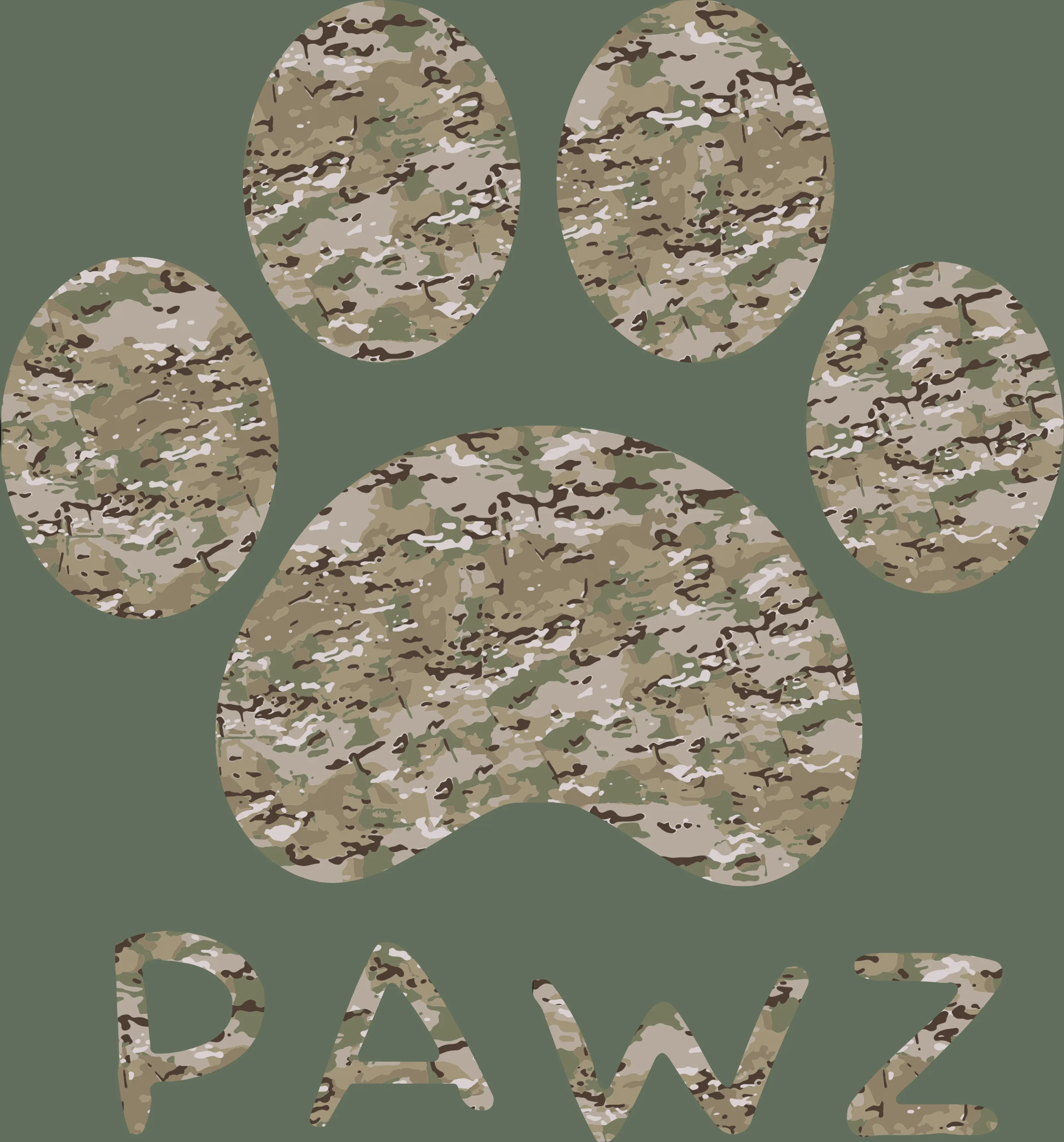Army Camo (Adult Short Sleeve T-Shirt) sold by PAWZ product image thumbnail 3