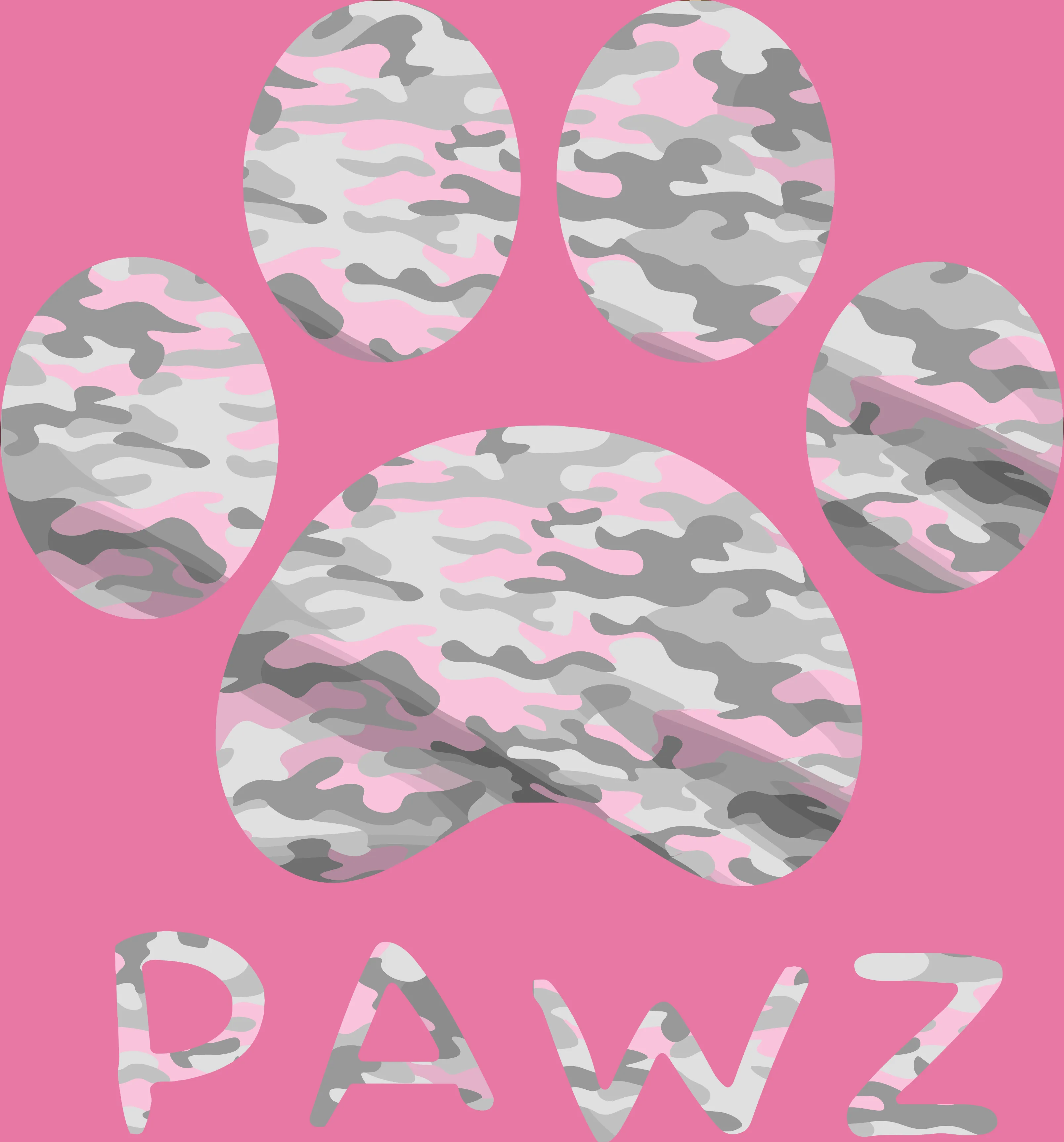 Pink & Grey Camo (Adult Hoodie) sold by PAWZ product image thumbnail 3