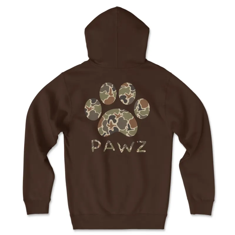 Duck Camo Dark - Brown (Adult Hoodie) sold by PAWZ
