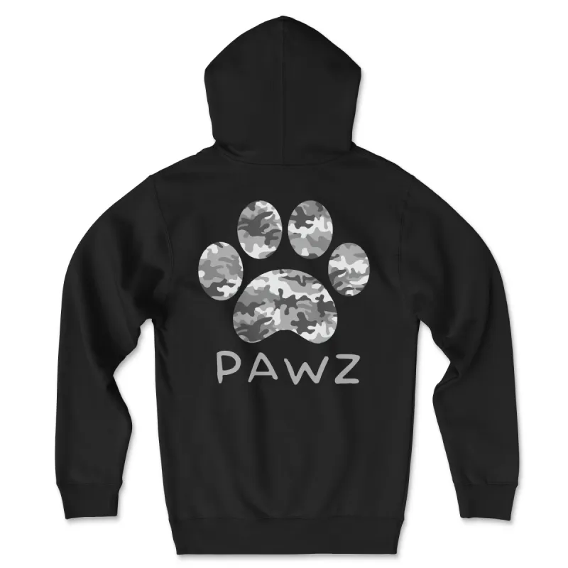 Gray Camo (Adult Hoodie) sold by PAWZ
