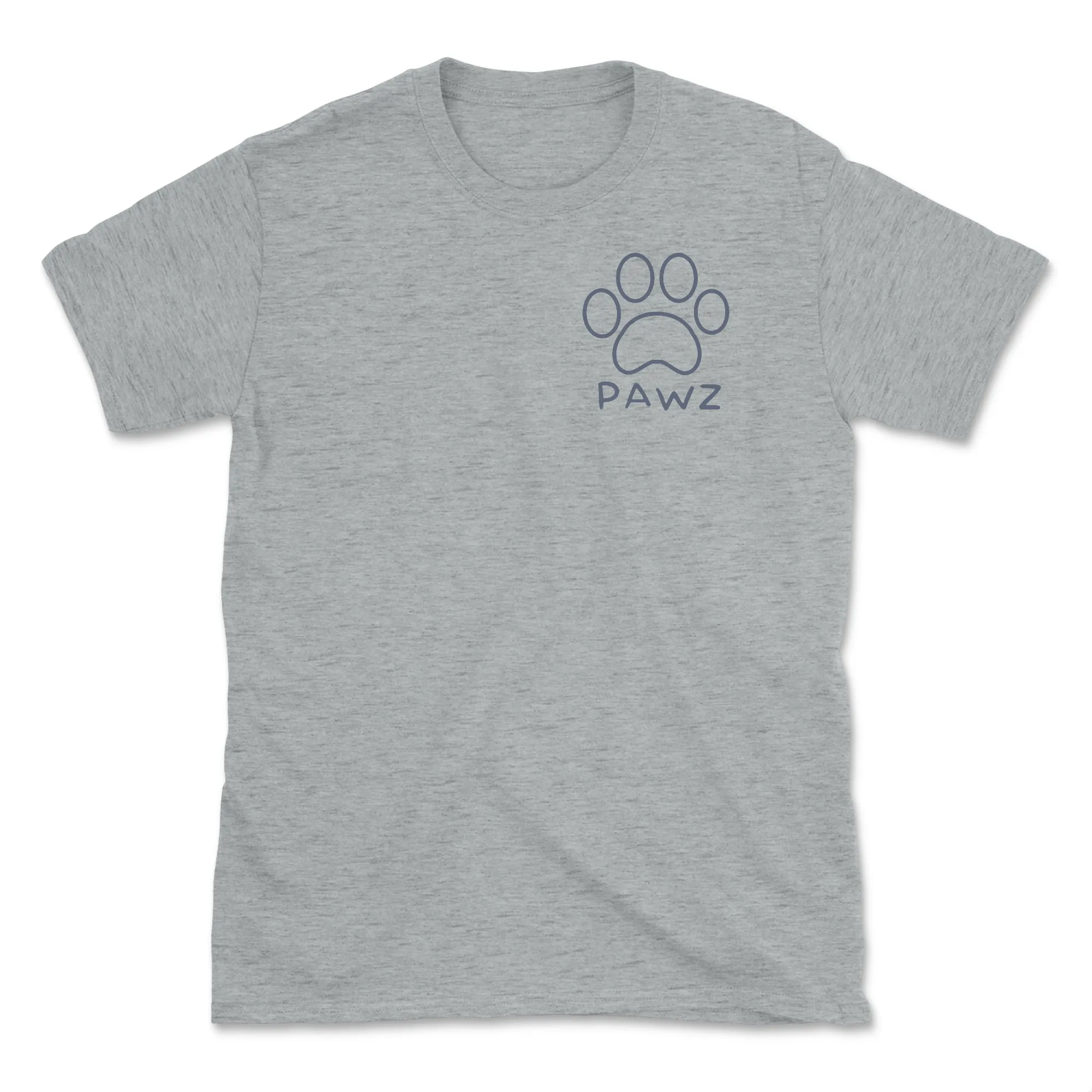 Blue Tiger Camo (Adult Short Sleeve T-Shirt) sold by PAWZ product image thumbnail 2