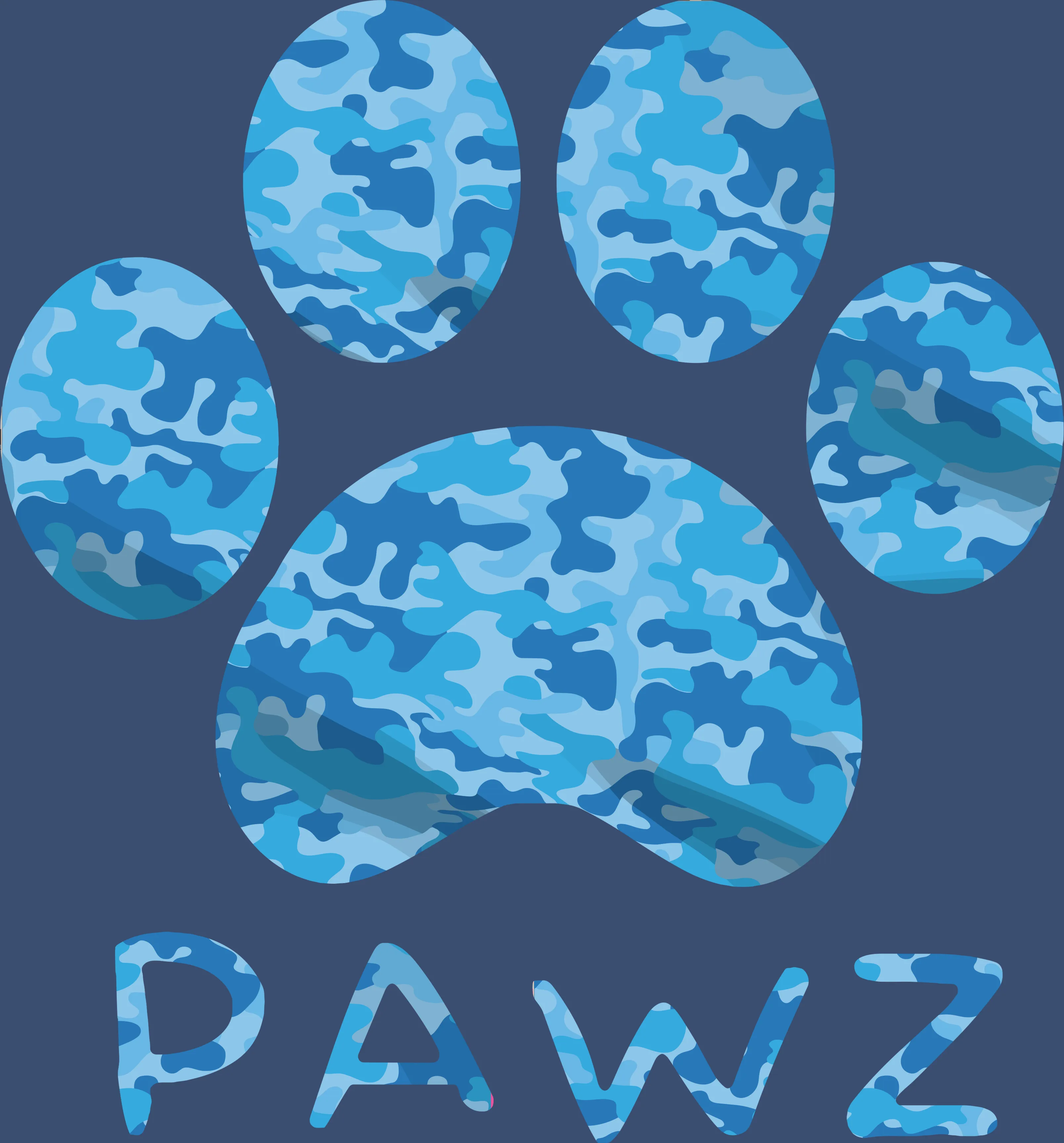 Ocean Camo (Adult Short Sleeve T-Shirt) sold by PAWZ product image thumbnail 3