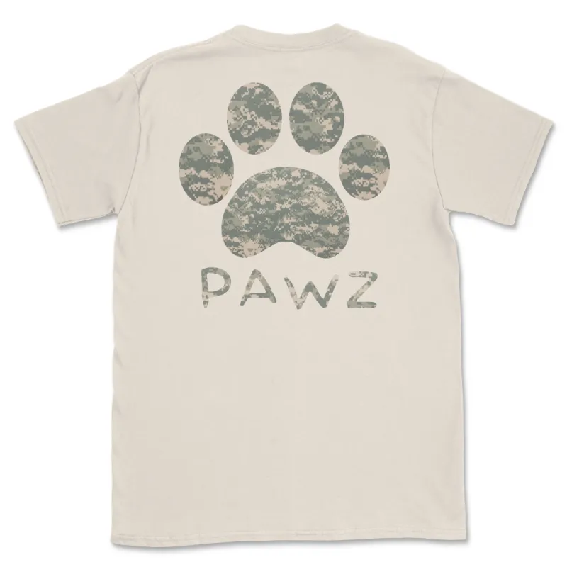 Army Outgoing Camo (Adult Short Sleeve T-Shirt) sold by PAWZ