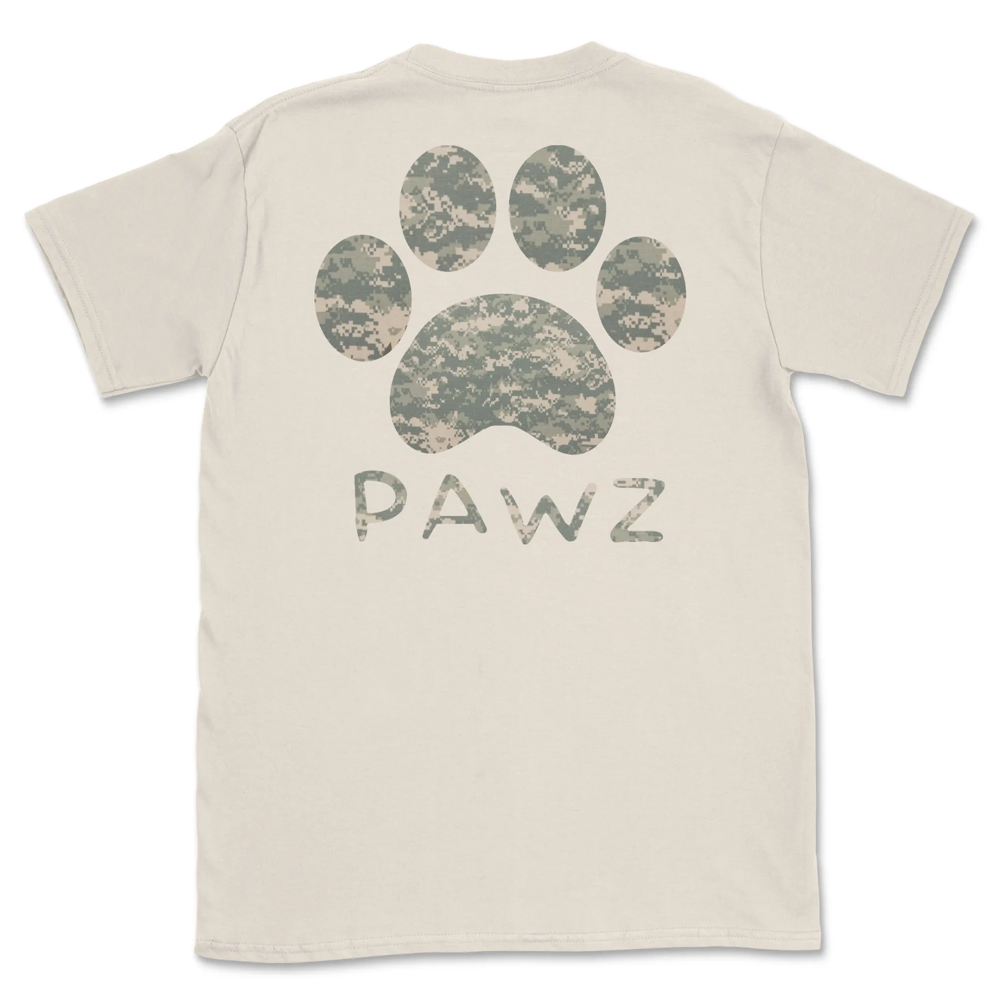 Army Outgoing Camo (Adult Short Sleeve T-Shirt) sold by PAWZ