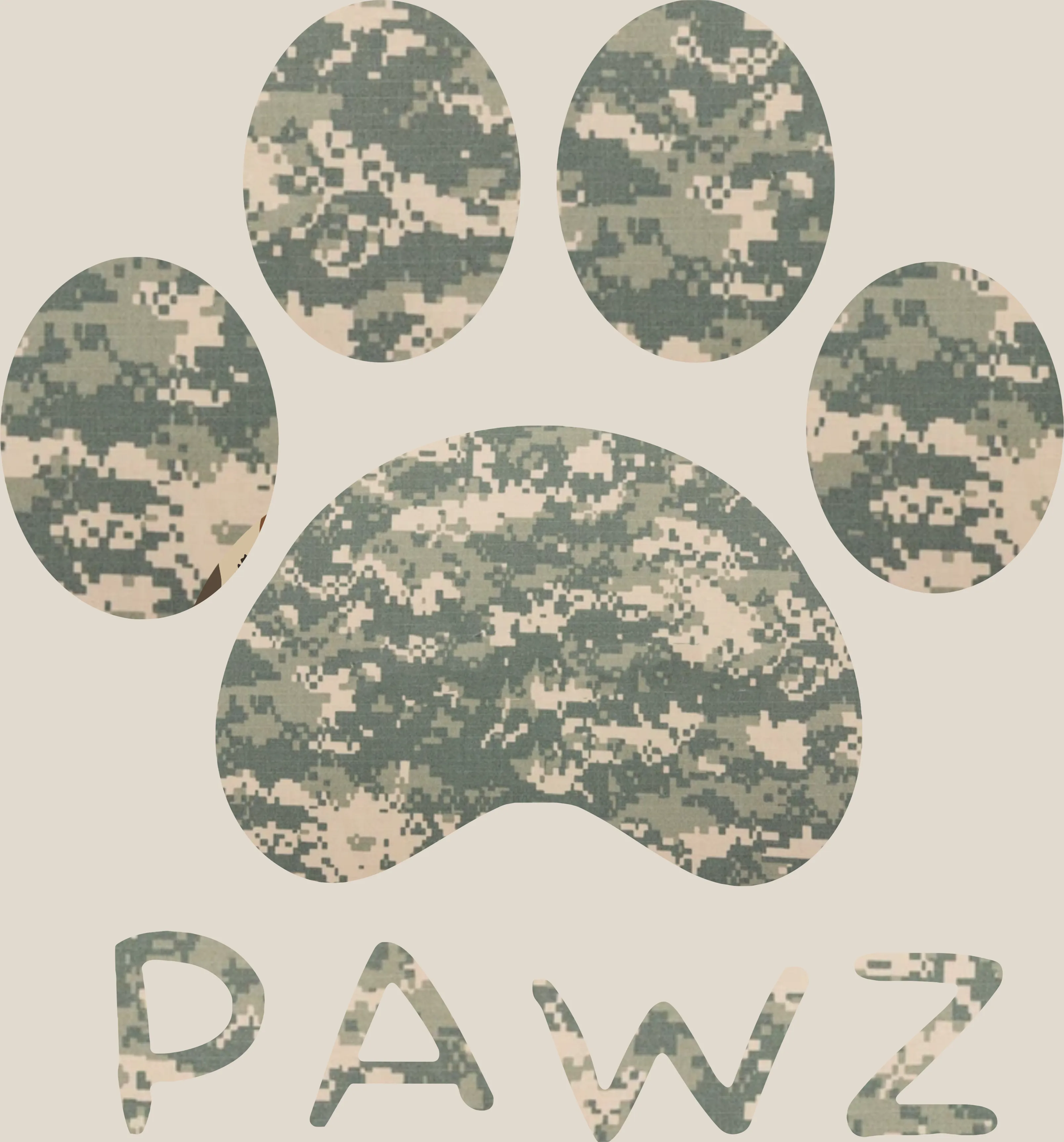 Army Outgoing Camo (Adult Short Sleeve T-Shirt) sold by PAWZ product image thumbnail 3