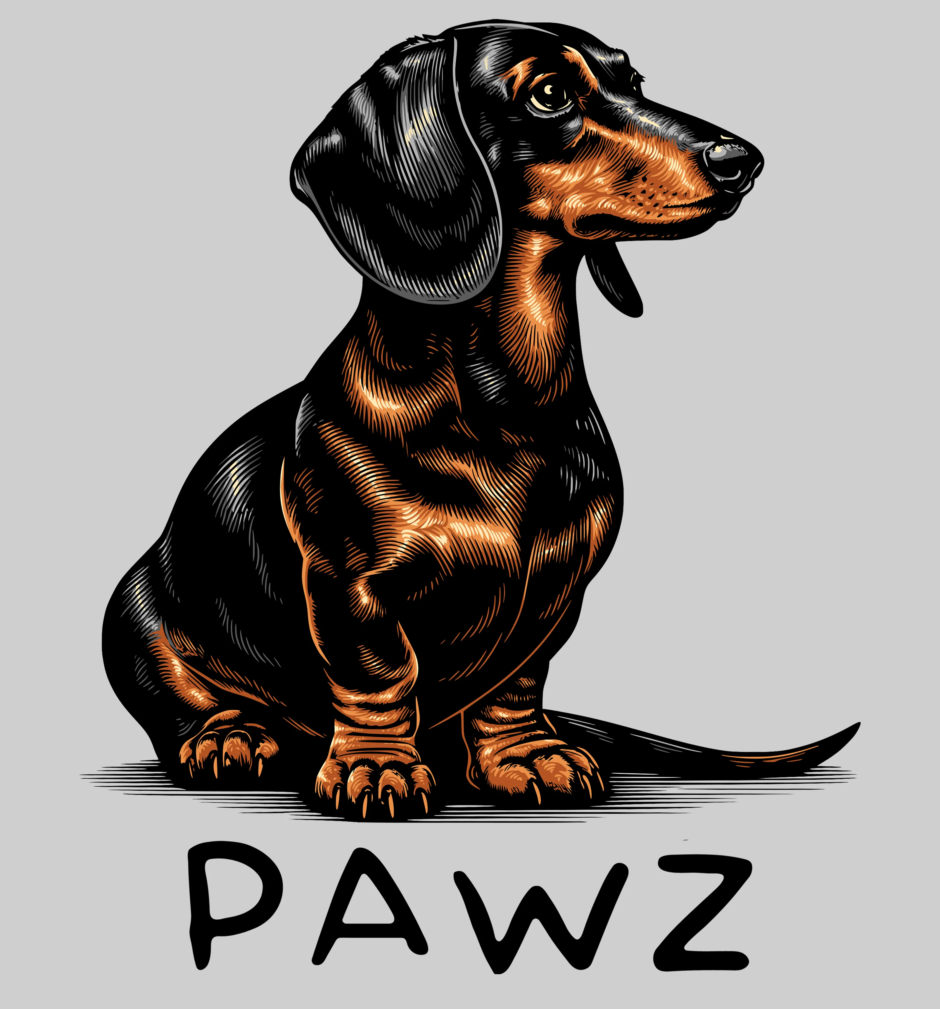 Dachshund (Adult Hoodie) sold by PAWZ product image thumbnail 3