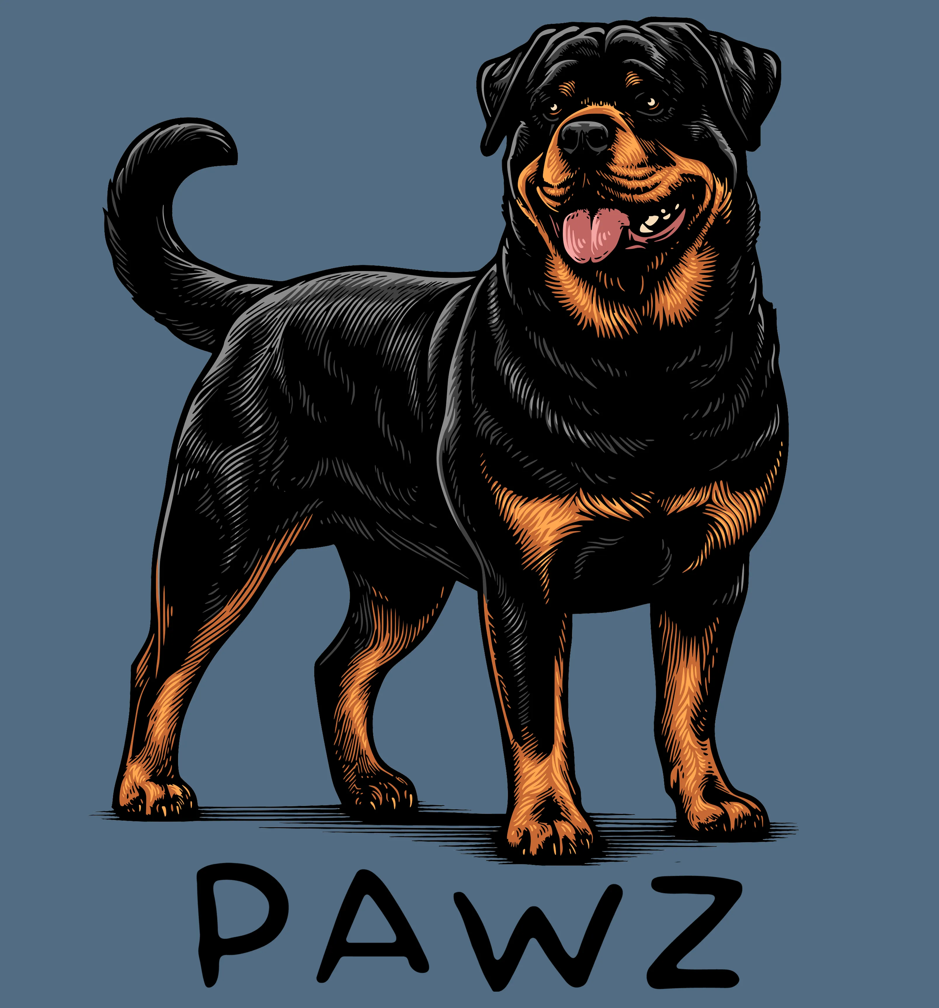 Rottweiler (Adult Hoodie) sold by PAWZ product image thumbnail 3