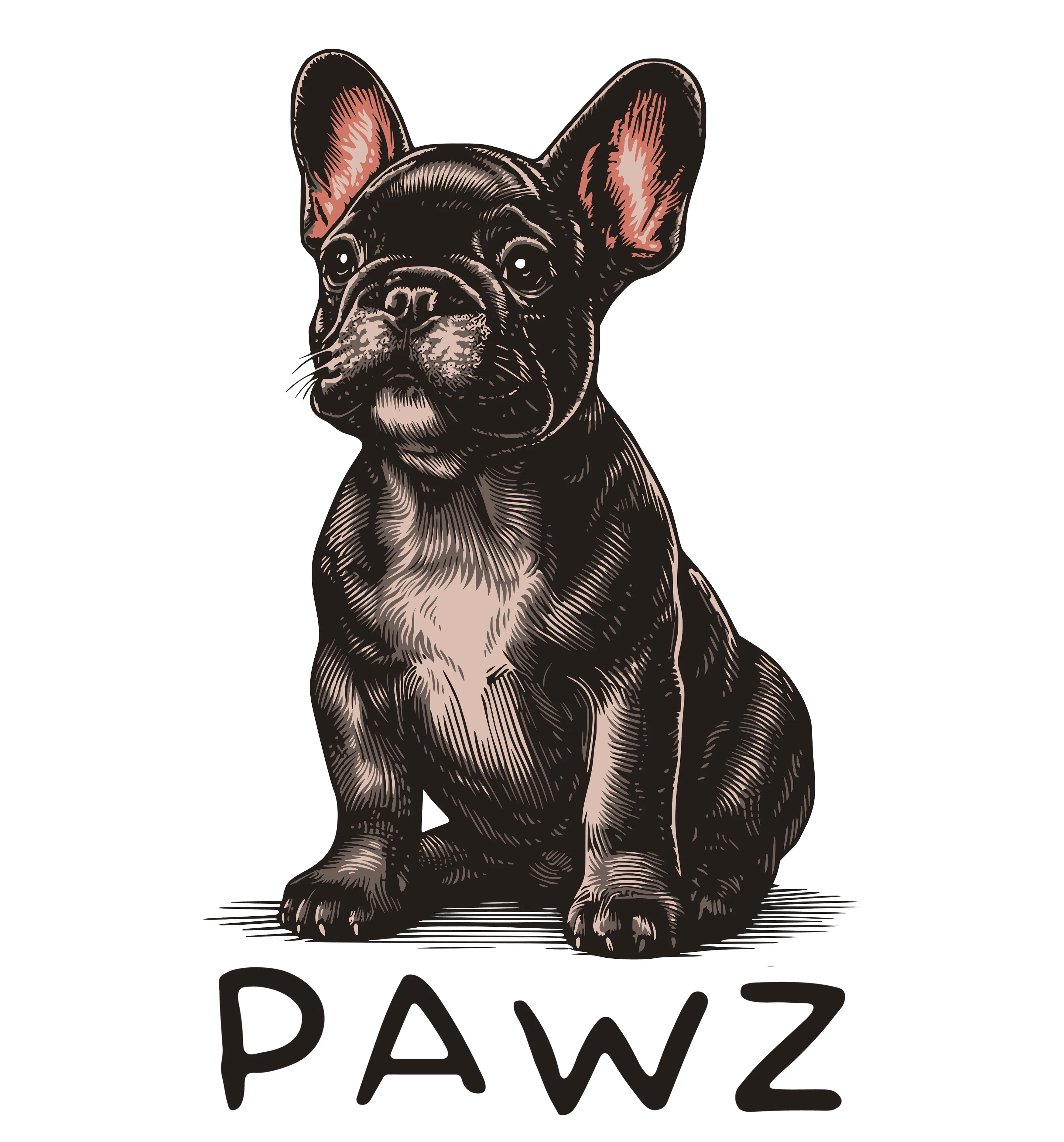 French Bulldog (Adult Short Sleeve T-Shirt) sold by PAWZ product image thumbnail 3
