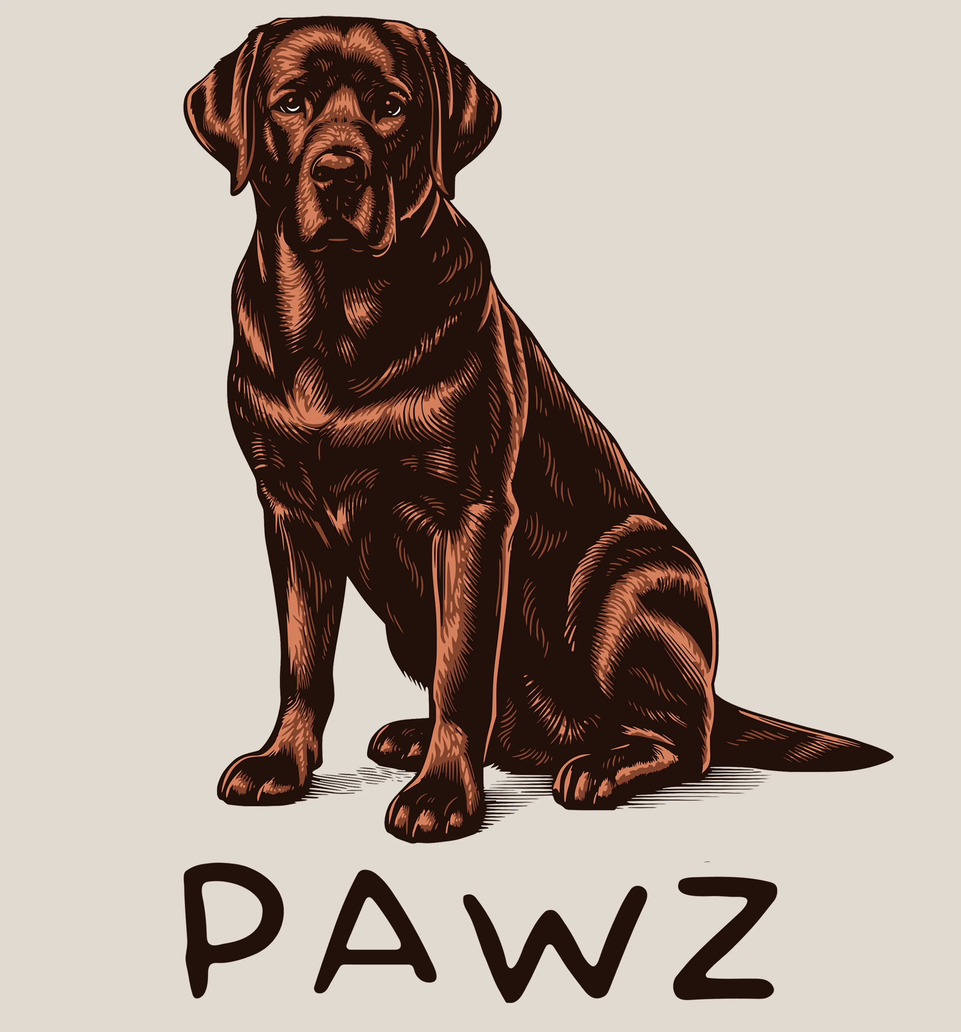 Labrador Retriever (Adult Short Sleeve T-Shirt) sold by PAWZ product image thumbnail 3
