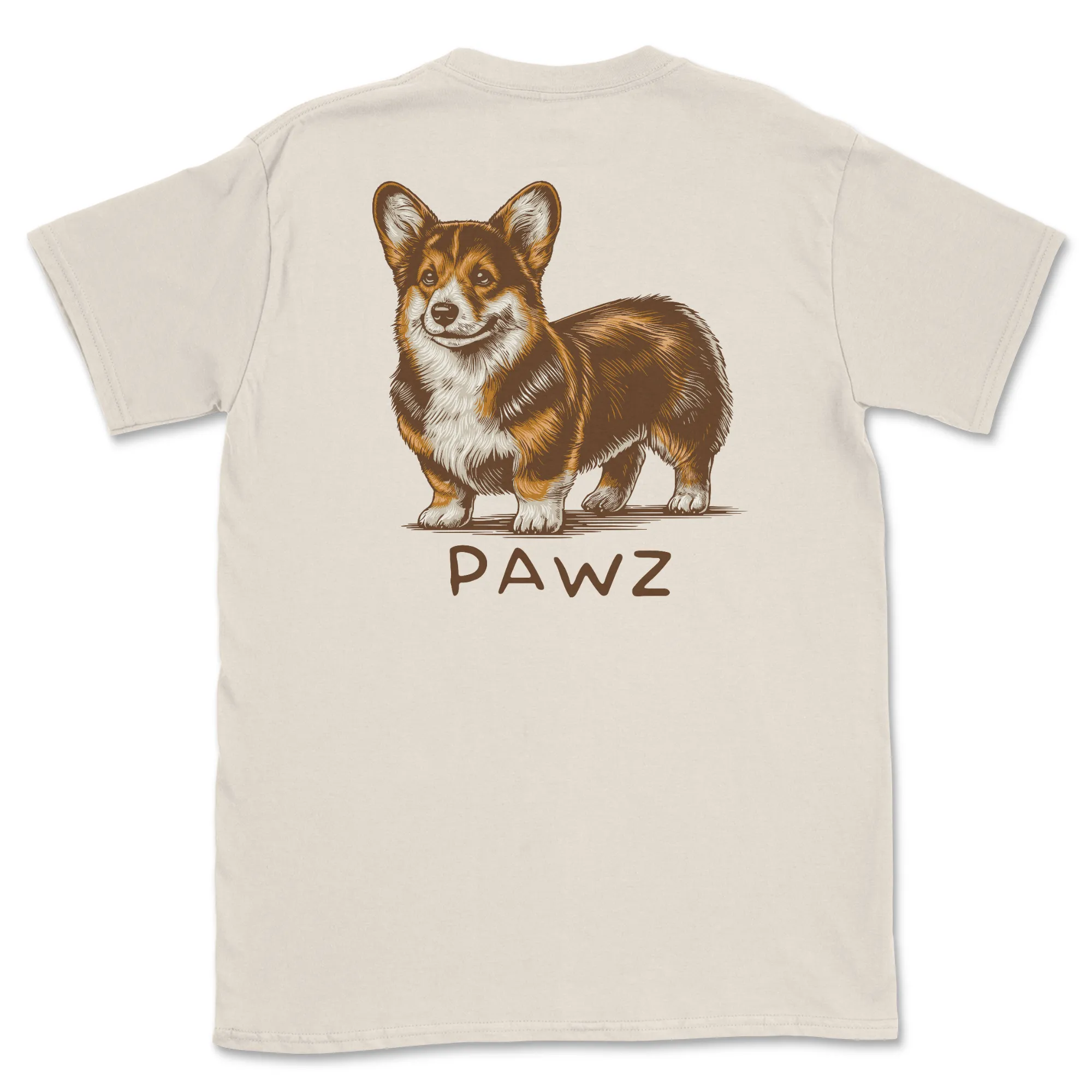 Corgi (Adult Short Sleeve T-Shirt) sold by PAWZ