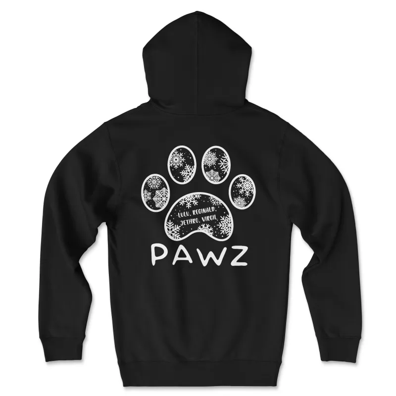 Lulu, Reginald, Jethro, Virgil Snowflake (Adult Hoodie) sold by PAWZ