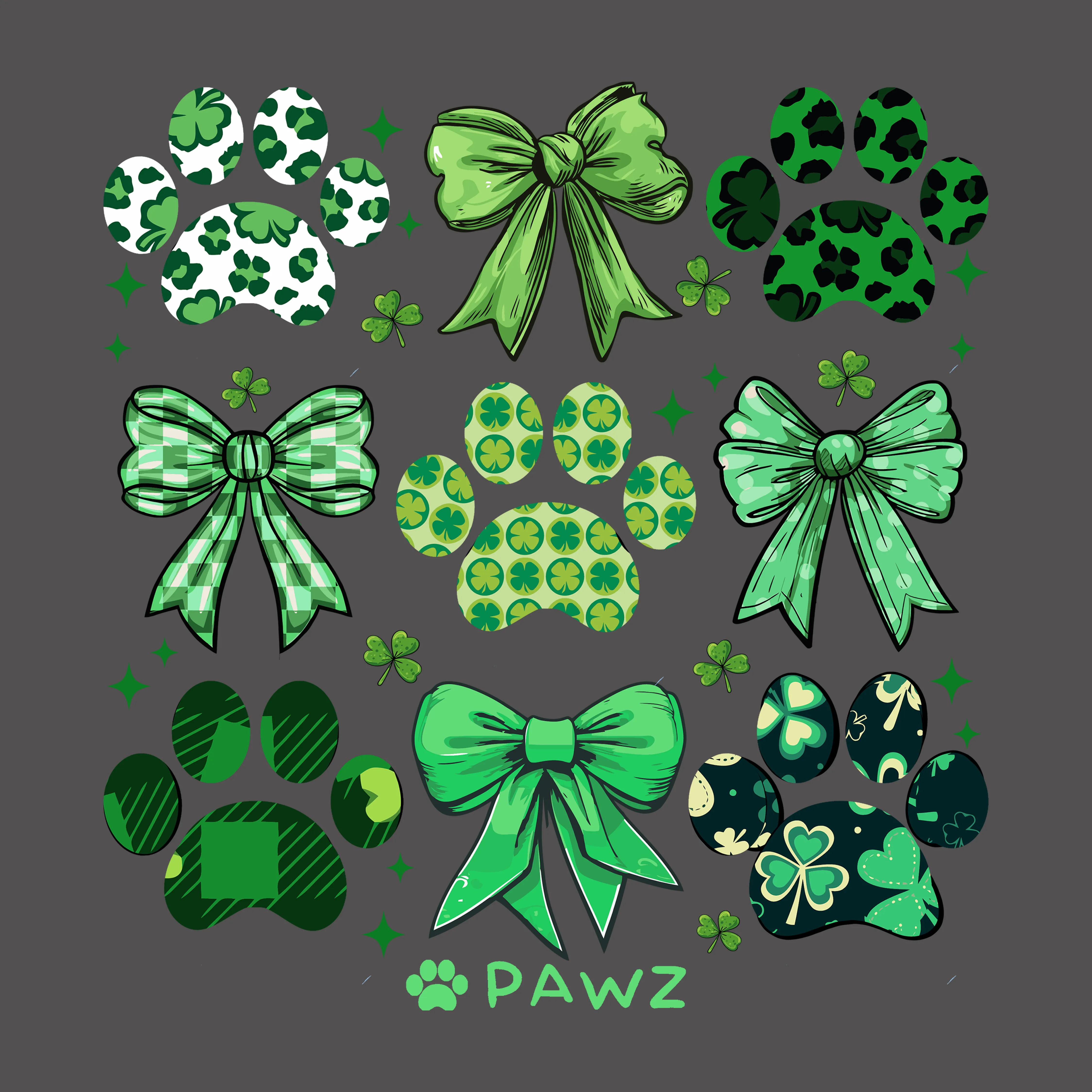 Lucky Ribbons - Front Print (Adult Hoodie) sold by PAWZ product image thumbnail 2