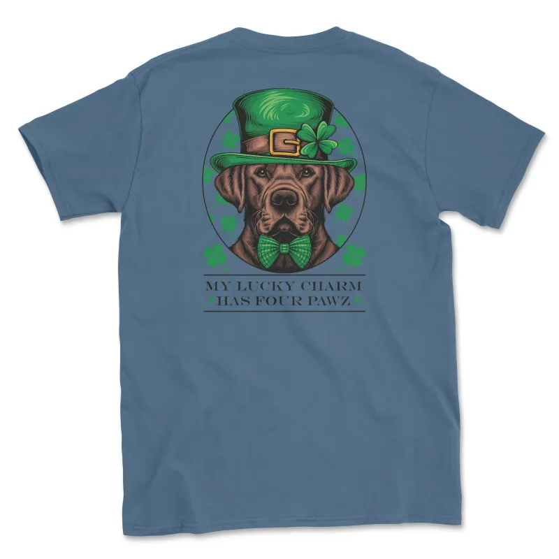 Lucky Lab (Adult Short Sleeve T-Shirt) sold by PAWZ