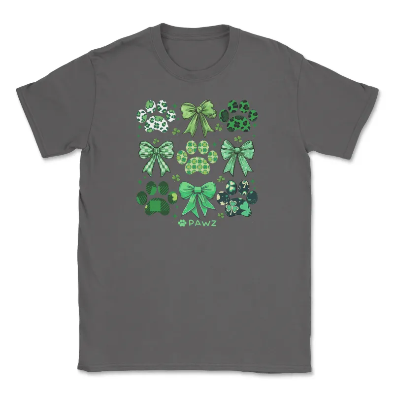 Lucky Ribbons - Front Print (Adult Short Sleeve T-Shirt) sold by PAWZ