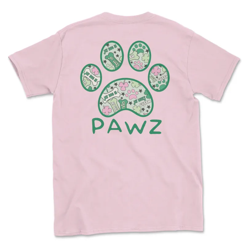 Lucky Pawz (Adult Short Sleeve T-Shirt) sold by PAWZ