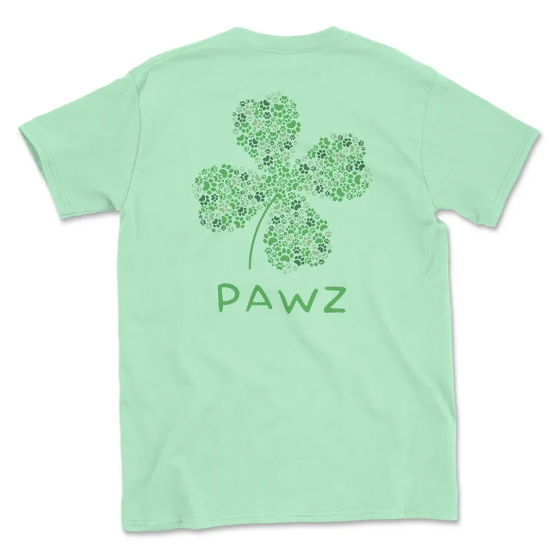 Pawz Shamrock (Adult Short Sleeve T-Shirt) sold by PAWZ