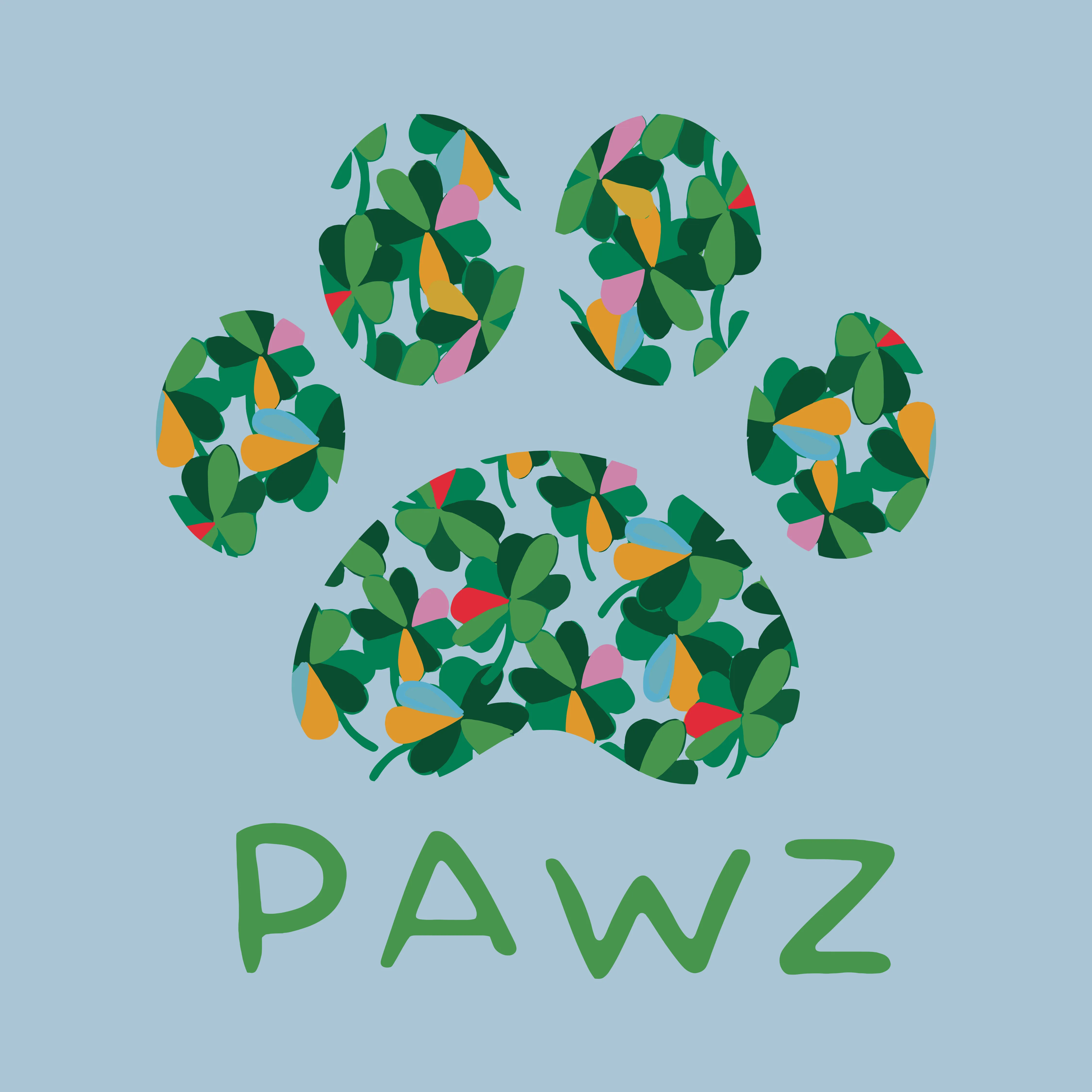 Mosaic Clover (Adult Short Sleeve T-Shirt) sold by PAWZ product image thumbnail 3
