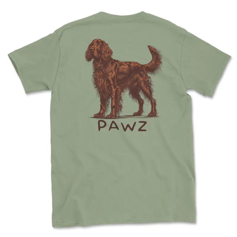 Red Setter (Adult Short Sleeve T-Shirt) sold by PAWZ