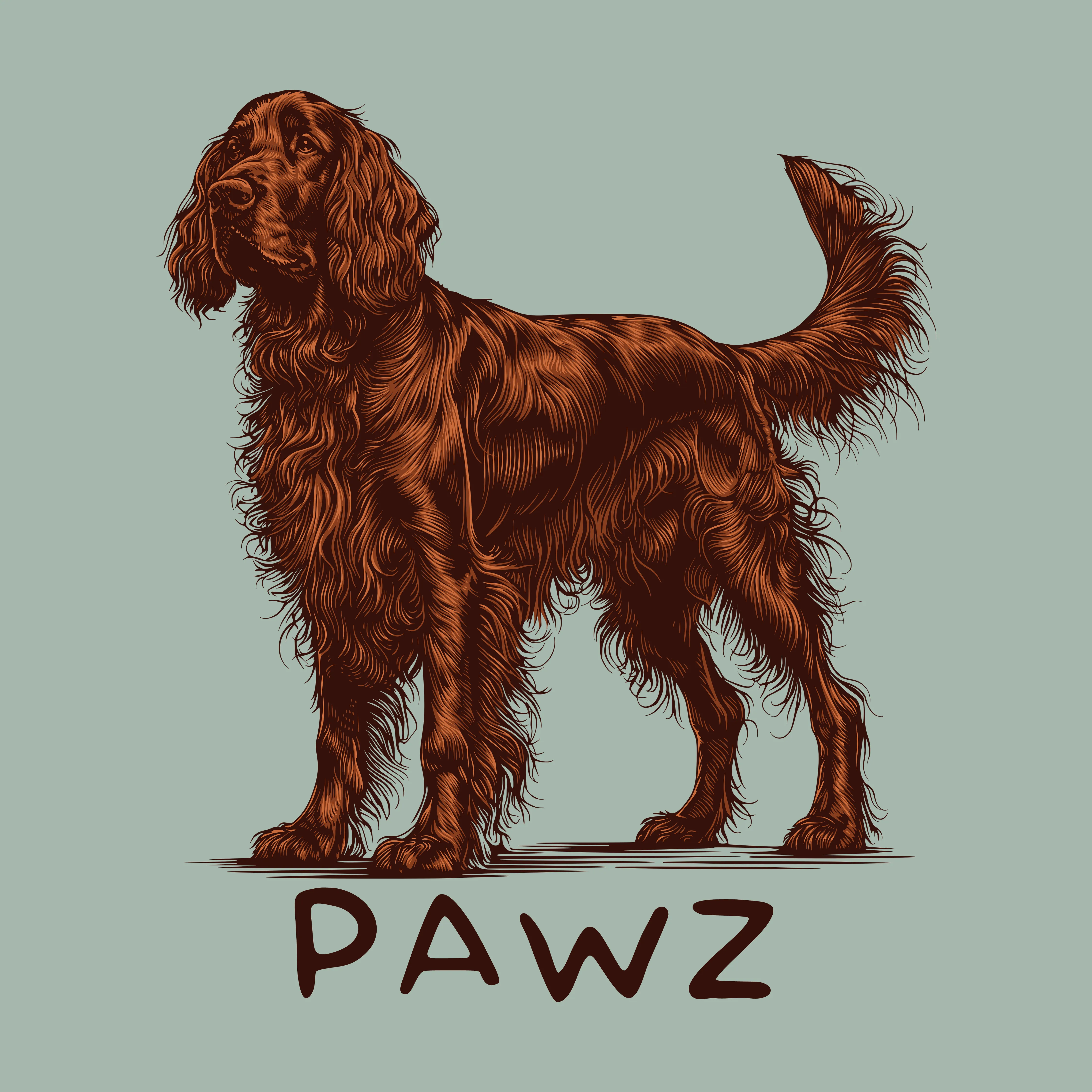 Red Setter (Adult Hoodie) sold by PAWZ product image thumbnail 3