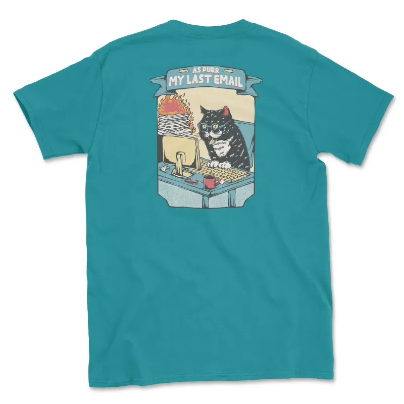 As Purr My Last Email (Adult Short Sleeve T-Shirt) sold by PAWZ