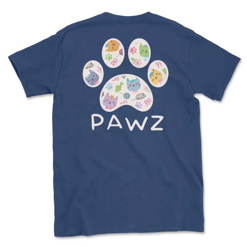 Curious Pawz (Adult Short Sleeve T-Shirt) sold by PAWZ