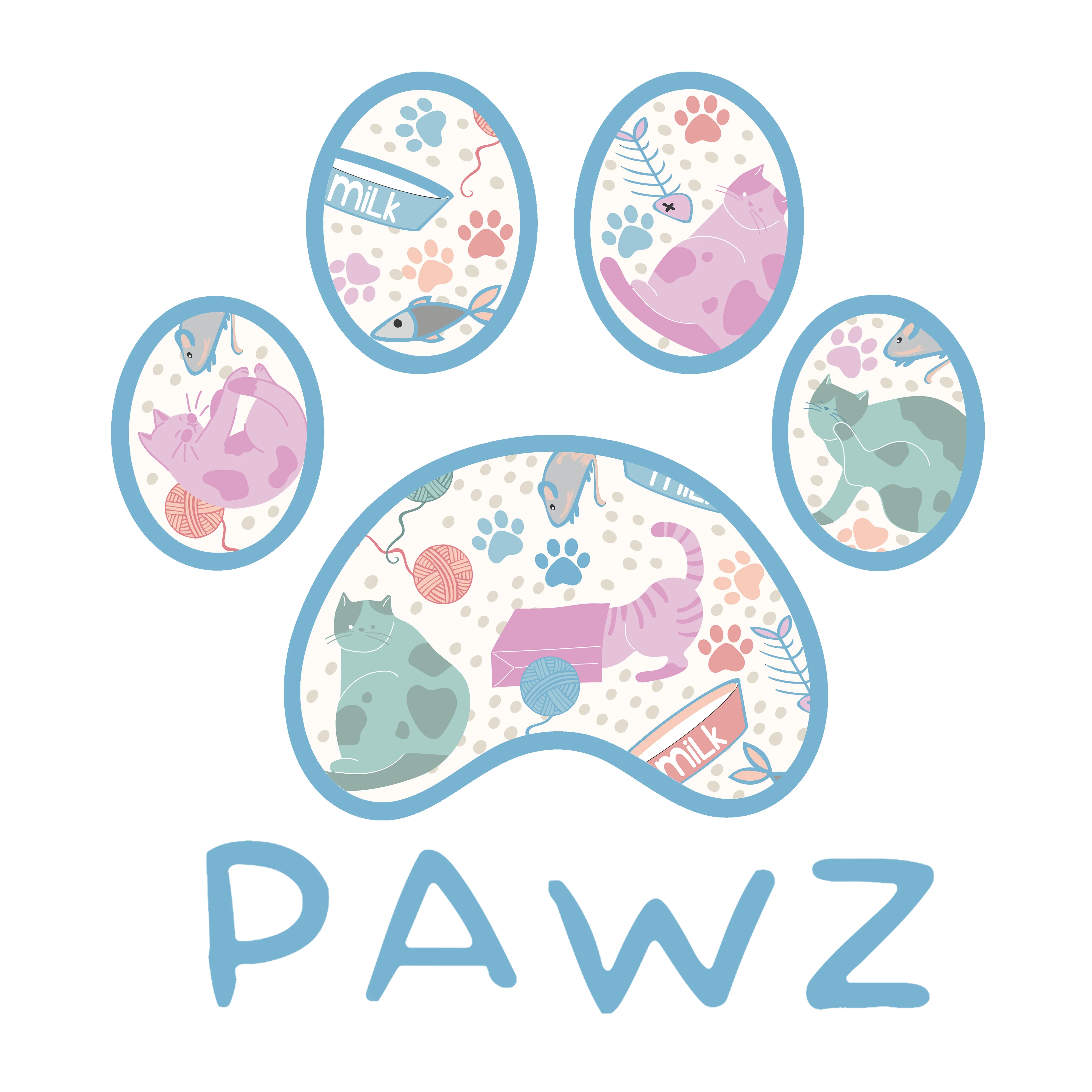 Playful Pawz (Adult Hoodie) sold by PAWZ product image thumbnail 3