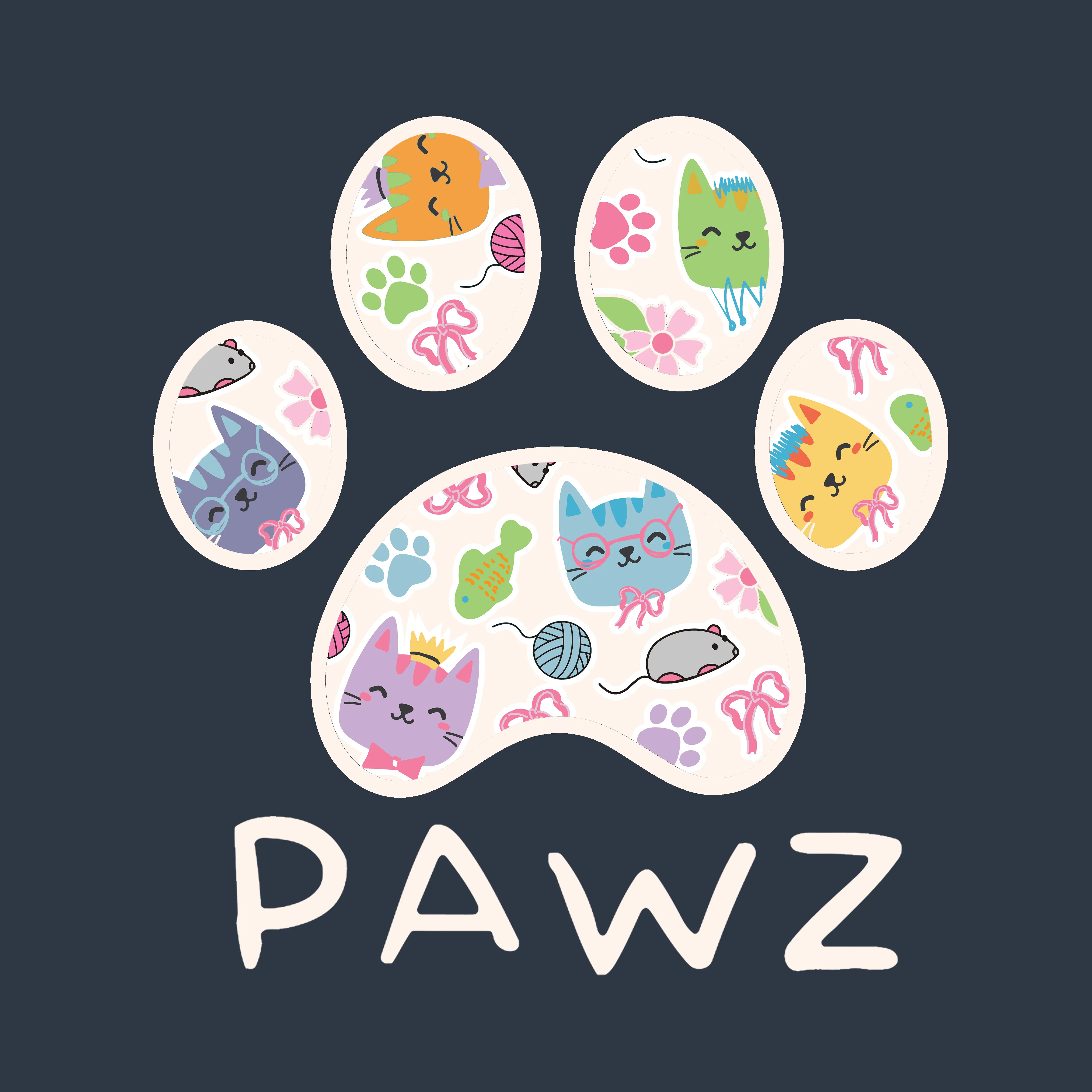 Curious Pawz (Adult Hoodie) sold by PAWZ product image thumbnail 3