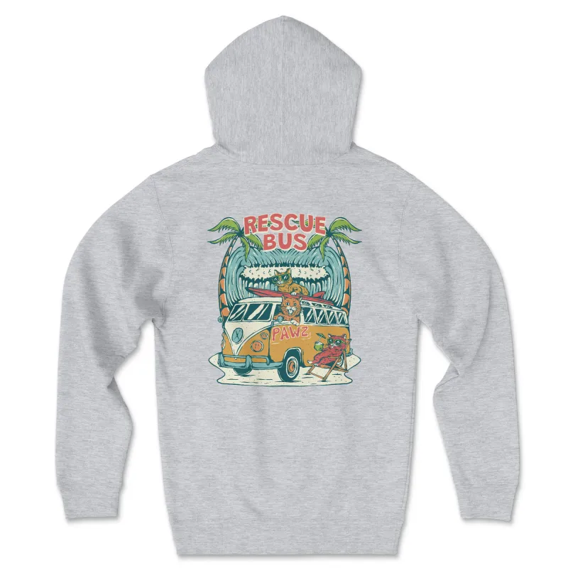 Rescue Bus - Cats (Adult Hoodie) sold by PAWZ