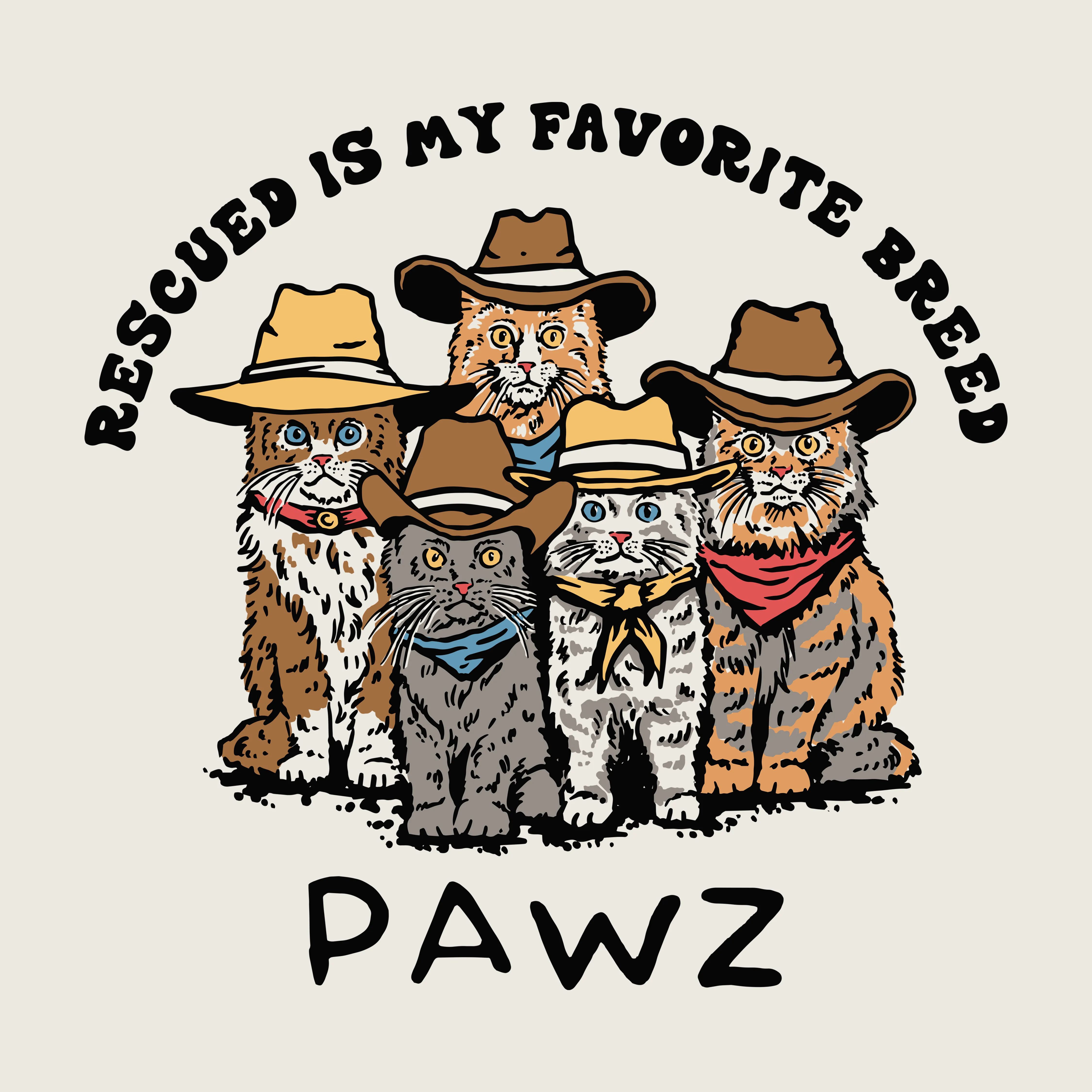 Favorite Breed - Cats - (Adult Hoodie sold by PAWZ product image thumbnail 3