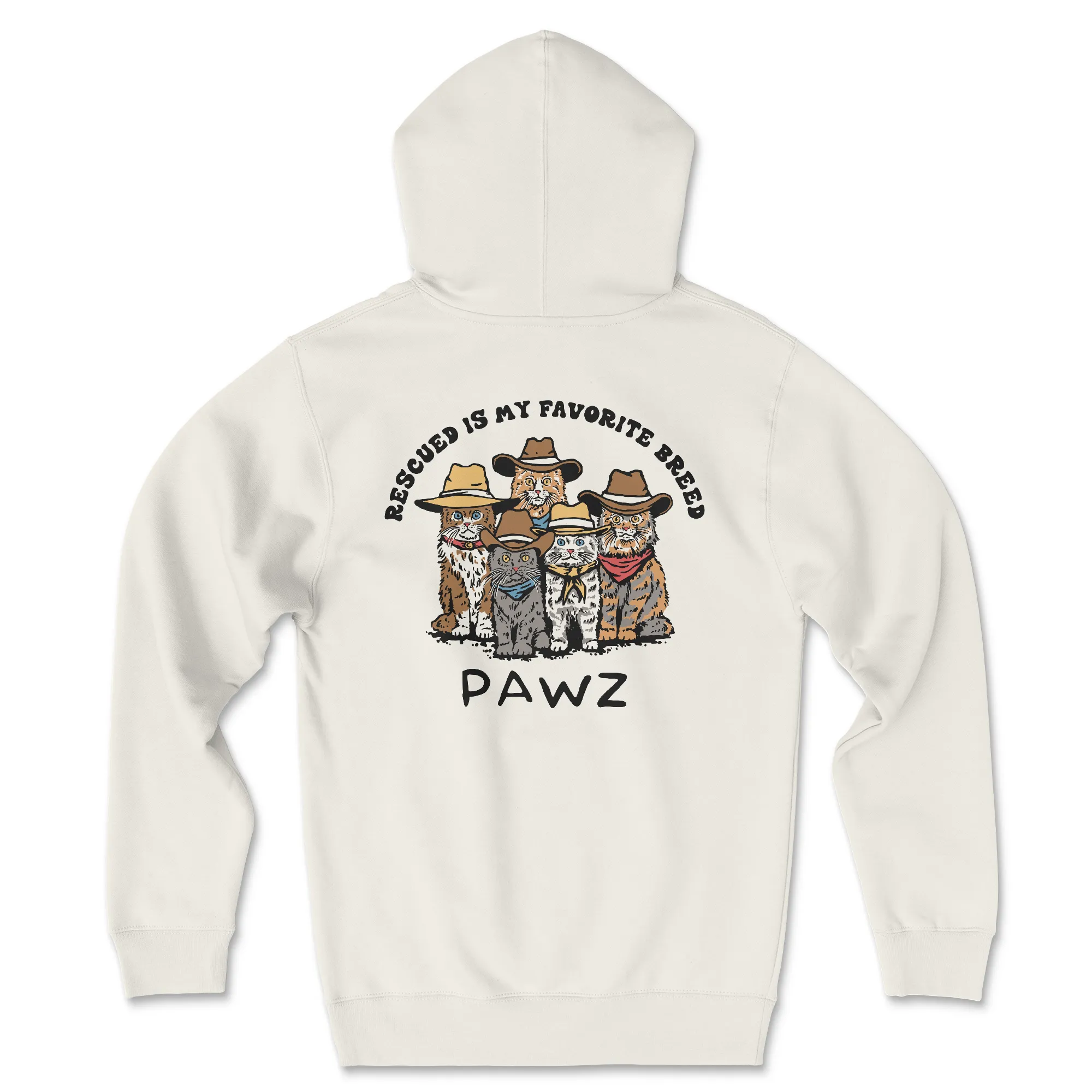 Favorite Breed - Cats - (Adult Hoodie sold by PAWZ