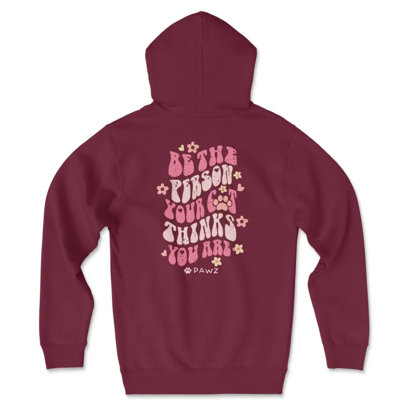Be The Person - Cat (Adult Hoodie) sold by PAWZ
